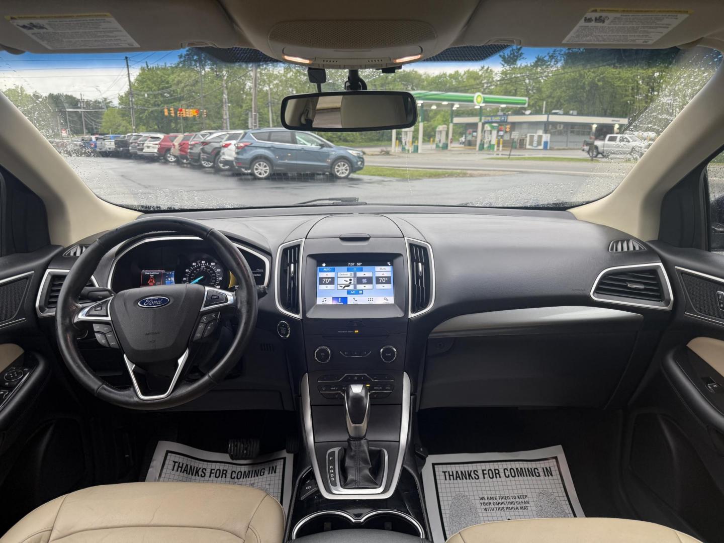 2016 Blue /Tan Ford Edge SEL AWD (2FMPK4J83GB) with an 3.5L V6 DOHC 24V engine, 6A transmission, located at 11115 Chardon Rd. , Chardon, OH, 44024, (440) 214-9705, 41.580246, -81.241943 - Photo#31
