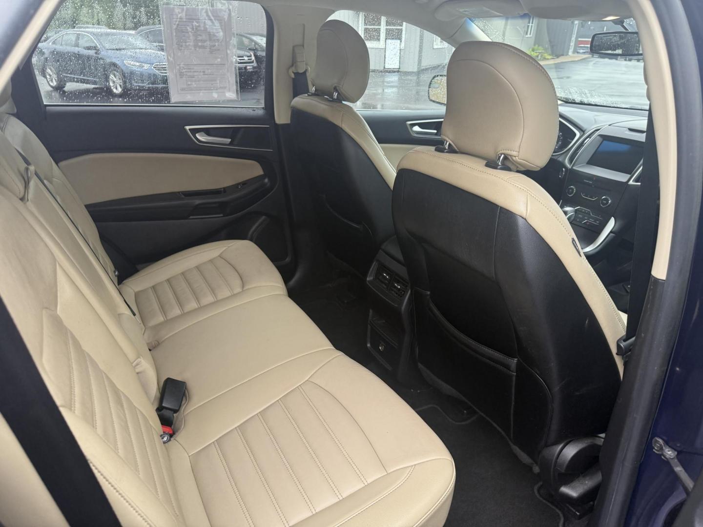 2016 Blue /Tan Ford Edge SEL AWD (2FMPK4J83GB) with an 3.5L V6 DOHC 24V engine, 6A transmission, located at 11115 Chardon Rd. , Chardon, OH, 44024, (440) 214-9705, 41.580246, -81.241943 - Photo#35
