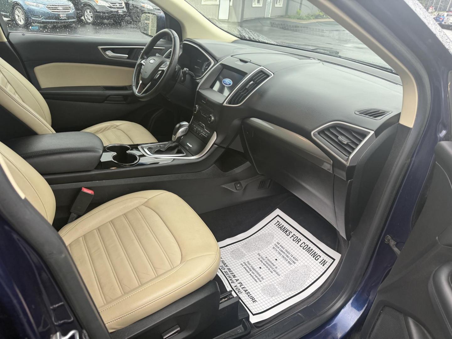 2016 Blue /Tan Ford Edge SEL AWD (2FMPK4J83GB) with an 3.5L V6 DOHC 24V engine, 6A transmission, located at 11115 Chardon Rd. , Chardon, OH, 44024, (440) 214-9705, 41.580246, -81.241943 - Photo#37