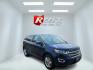 2016 Blue /Tan Ford Edge SEL AWD (2FMPK4J83GB) with an 3.5L V6 DOHC 24V engine, 6A transmission, located at 547 E. Main St., Orwell, OH, 44076, (440) 437-5893, 41.535435, -80.847855 - This 2016 Ford Edge SEL AWD is equipped with a 3.5L V6 engine and a 6-speed automatic transmission, delivering robust performance and all-wheel drive capability. It features a leather interior with power and heated front seats, dual-zone automatic climate control, LED daytime running lights, an 8.0 - Photo#2