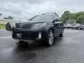 2014 Black /Black Kia Sorento SX V6 AWD (5XYKWDA78EG) with an 3.3L V6 DOHC 24V engine, 6-Speed Automatic transmission, located at 547 E. Main St., Orwell, OH, 44076, (440) 437-5893, 41.535435, -80.847855 - This 2014 Kia Sorento is a fully loaded family hauler. Equipped with Kia's 3.3 GDI V6 and a tried and true 6 speed automatic transmission it can haul 7 people and tow up to 3,500 pounds. On the inside you will find a luxurious leather interior, heated and cooled front seats, a 10 speaker Infinity su - Photo#0
