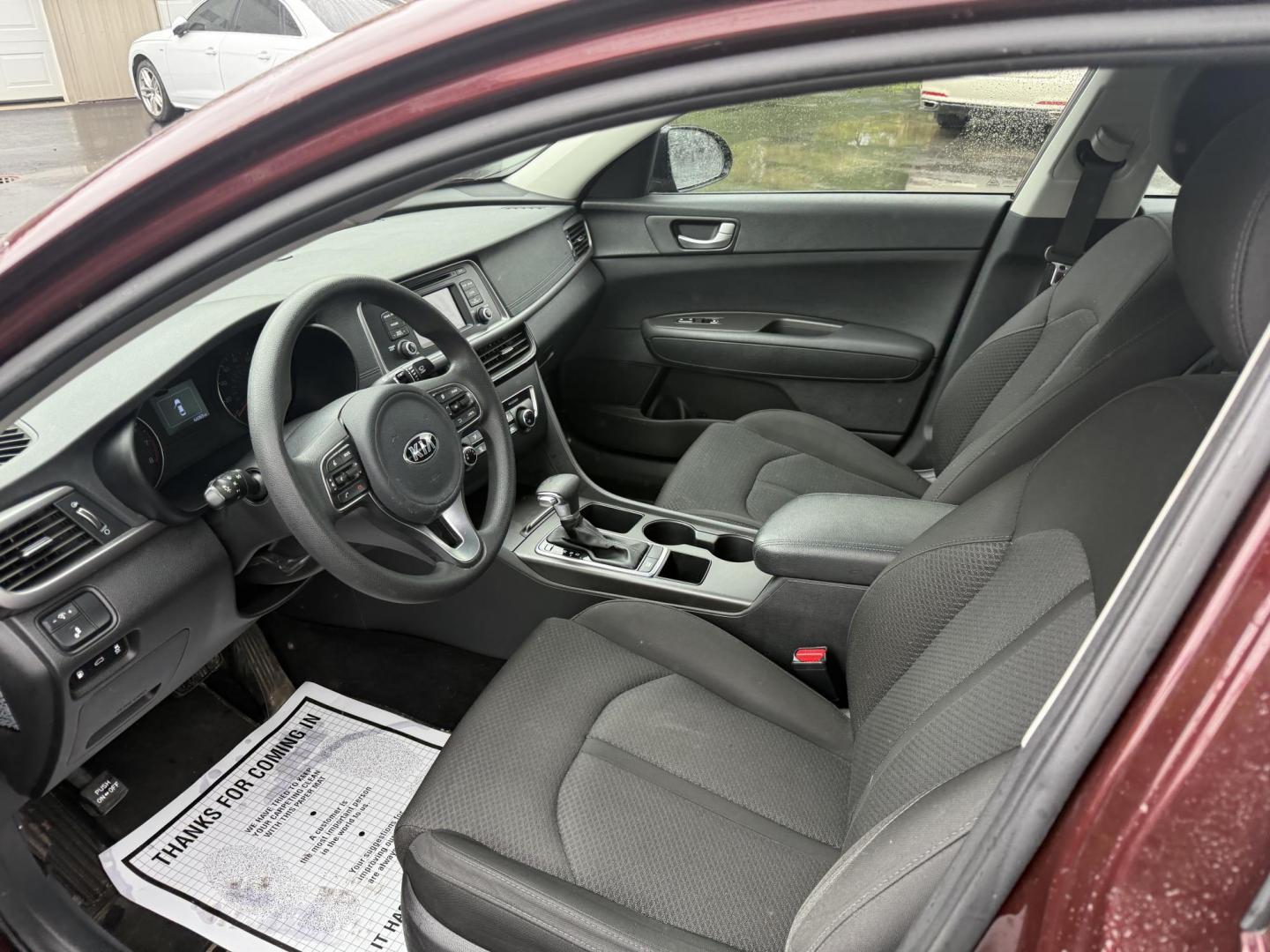 2017 Red /Sangria Kia Optima LX FE (5XXGT4L36HG) with an 2.4L I4 DOHC 16V engine, 6A transmission, located at 547 E. Main St., Orwell, OH, 44076, (440) 437-5893, 41.535435, -80.847855 - Photo#8