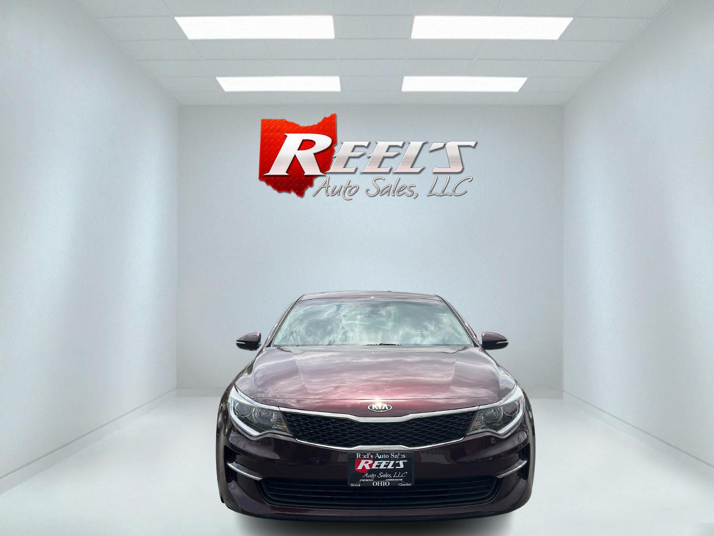 2017 Red /Sangria Kia Optima LX FE (5XXGT4L36HG) with an 2.4L I4 DOHC 16V engine, 6A transmission, located at 547 E. Main St., Orwell, OH, 44076, (440) 437-5893, 41.535435, -80.847855 - Photo#1