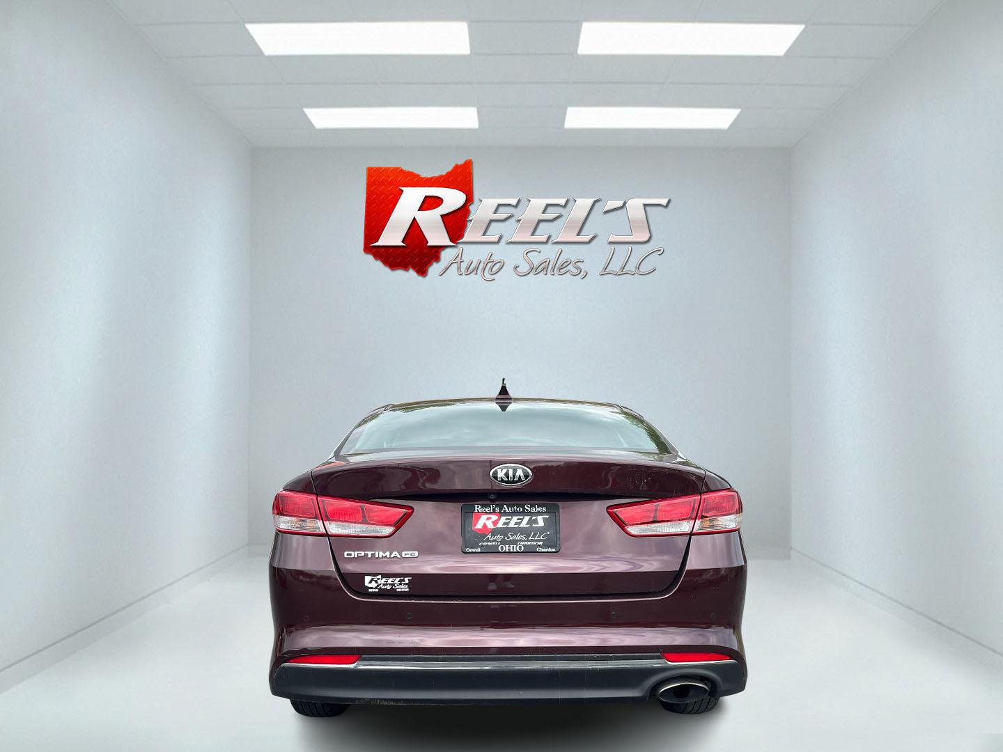 2017 Red /Sangria Kia Optima LX FE (5XXGT4L36HG) with an 2.4L I4 DOHC 16V engine, 6A transmission, located at 547 E. Main St., Orwell, OH, 44076, (440) 437-5893, 41.535435, -80.847855 - Photo#35