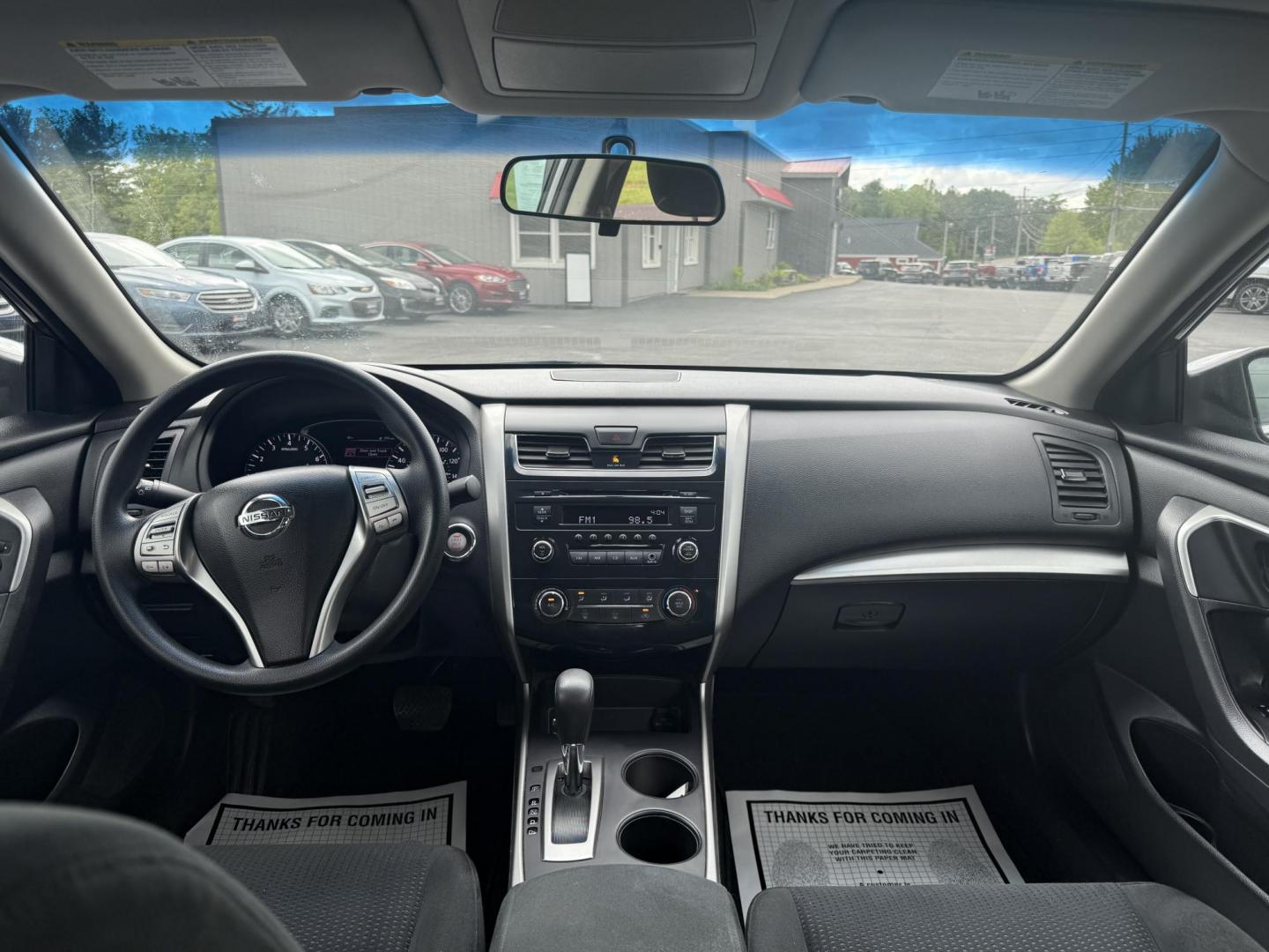 2015 Gray /Black Nissan Altima 2.5 S (1N4AL3AP0FC) with an 2.5L I4 DOHC 16V engine, Automatic transmission, located at 11115 Chardon Rd. , Chardon, OH, 44024, (440) 214-9705, 41.580246, -81.241943 - This One Owner 2015 Nissan Altima is an incredibly fuel efficient commuter sedan. Powered by a 2.5 I4 engine it gets 31 MPG combined and up to 37 MPG highway. On the side you get a power drivers seat, push button start, a sport driving mode, and an aux audio input. This Altima is fully serviced and - Photo#28