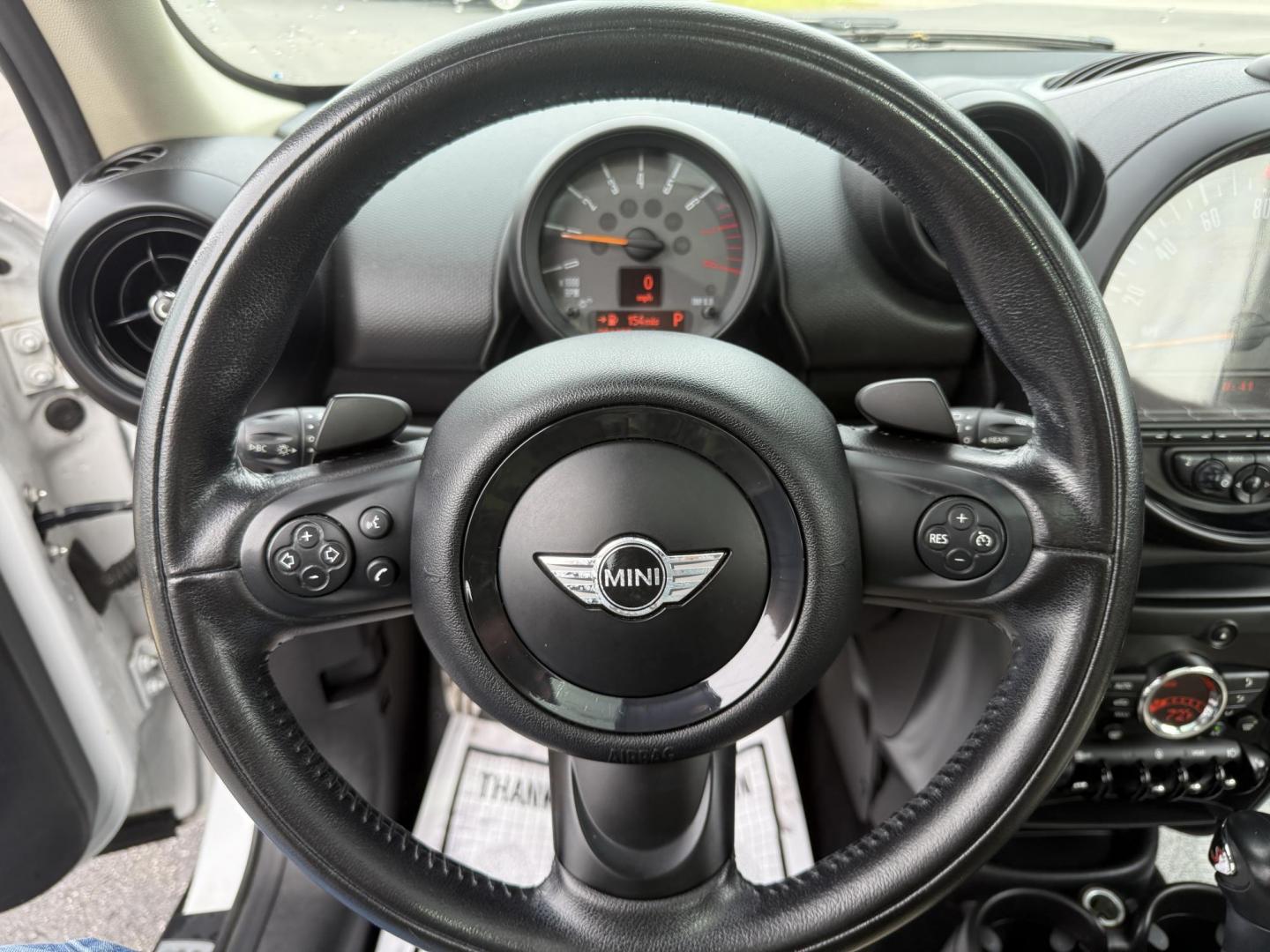 2016 White /Tan Mini Countryman S ALL4 (WMWZC5C53GW) with an 1.6L I4 DOHC 16V TURBO engine, 6-Speed Automatic transmission, located at 11115 Chardon Rd. , Chardon, OH, 44024, (440) 214-9705, 41.580246, -81.241943 - This 2016 Mini Cooper Countryman S All 4 is a fun, and fuel efficient small SUV. Powered by a 1.6 I4 Turbocharged engine producing 181 HP and a 6 speed automatic transmission this Mini achieves up to 30 MPG highway while still being a fun and sporty vehicle. On the inside you have a leather interior - Photo#17