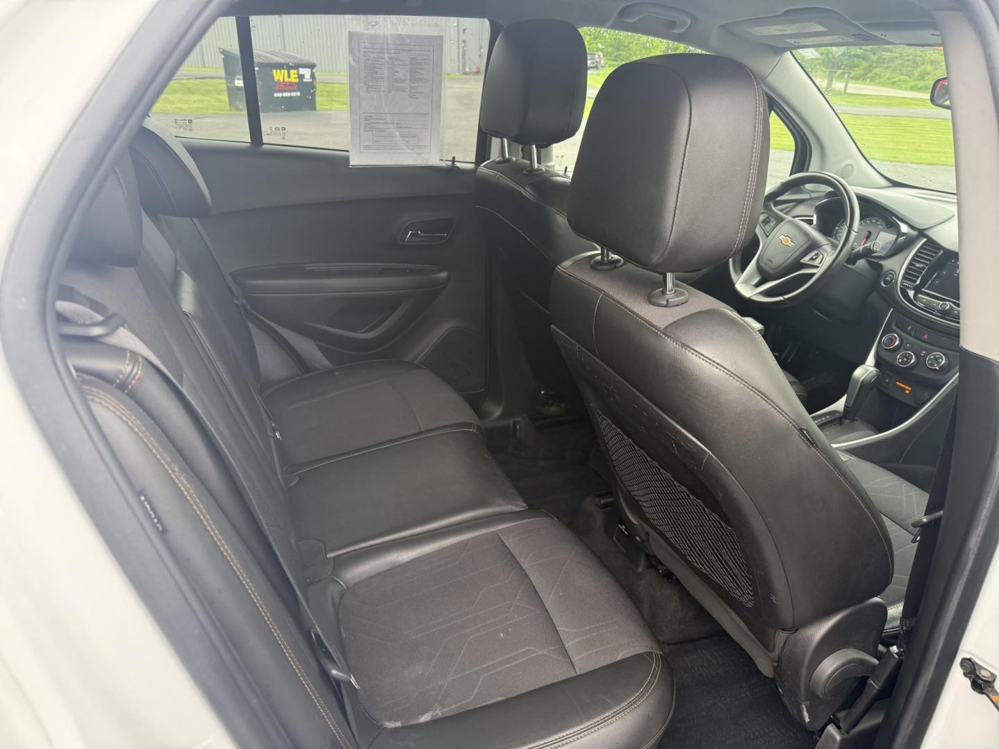 2018 White /Black Chevrolet Trax LT AWD (KL7CJPSBXJB) with an 1.4L I4 DOHC 16V Turbo engine, 6A transmission, located at 11115 Chardon Rd. , Chardon, OH, 44024, (440) 214-9705, 41.580246, -81.241943 - This One Owner 2018 Chevrolet Trax LT AWD is a great little fuel SUV. Powered by a 1.4 I4 Turbocharged ECOTEC engine and a 6 speed automatic transmission this little Trax achieves up to 30 MPG highway making it a great choice for any commuter. On the inside this Trax has a power drivers seat, push b - Photo#29