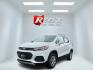 2018 White /Black Chevrolet Trax LT AWD (KL7CJPSBXJB) with an 1.4L I4 DOHC 16V Turbo engine, 6A transmission, located at 11115 Chardon Rd. , Chardon, OH, 44024, (440) 214-9705, 41.580246, -81.241943 - This One Owner 2018 Chevrolet Trax LT AWD is a great little fuel SUV. Powered by a 1.4 I4 Turbocharged ECOTEC engine and a 6 speed automatic transmission this little Trax achieves up to 30 MPG highway making it a great choice for any commuter. On the inside this Trax has a power drivers seat, push b - Photo#0