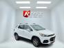 2018 White /Black Chevrolet Trax LT AWD (KL7CJPSBXJB) with an 1.4L I4 DOHC 16V Turbo engine, 6A transmission, located at 11115 Chardon Rd. , Chardon, OH, 44024, (440) 214-9705, 41.580246, -81.241943 - This One Owner 2018 Chevrolet Trax LT AWD is a great little fuel SUV. Powered by a 1.4 I4 Turbocharged ECOTEC engine and a 6 speed automatic transmission this little Trax achieves up to 30 MPG highway making it a great choice for any commuter. On the inside this Trax has a power drivers seat, push b - Photo#2