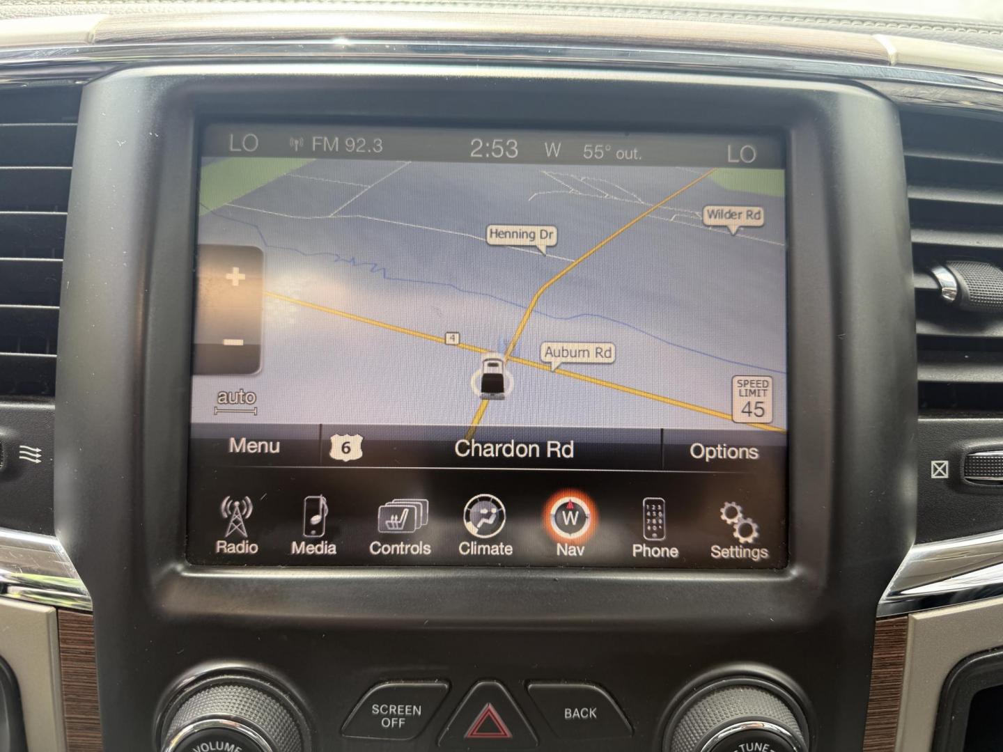 2014 Black /Black RAM 1500 Laramie Crew Cab SWB 4WD (1C6RR7NT3ES) with an 5.7L V8 OHV 16V engine, 8-Speed Automatic transmission, located at 11115 Chardon Rd. , Chardon, OH, 44024, (440) 214-9705, 41.580246, -81.241943 - FRESH TRADE ALERT ---- This 2014 Ram 1500 is a luxurious pickup truck with plenty of capability. Powered by a 5.7 HEMI V8, 8 speed automatic transmission and, 3.93 gearing this Ram is rated to tow 10,300 pounds. On the inside you'll find a beautiful leather wrapped interior with heated and cooled fr - Photo#26