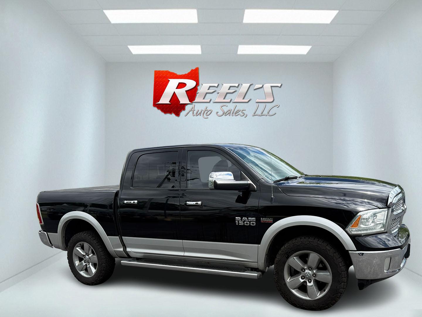 2014 Black /Black RAM 1500 Laramie Crew Cab SWB 4WD (1C6RR7NT3ES) with an 5.7L V8 OHV 16V engine, 8-Speed Automatic transmission, located at 11115 Chardon Rd. , Chardon, OH, 44024, (440) 214-9705, 41.580246, -81.241943 - FRESH TRADE ALERT ---- This 2014 Ram 1500 is a luxurious pickup truck with plenty of capability. Powered by a 5.7 HEMI V8, 8 speed automatic transmission and, 3.93 gearing this Ram is rated to tow 10,300 pounds. On the inside you'll find a beautiful leather wrapped interior with heated and cooled fr - Photo#19