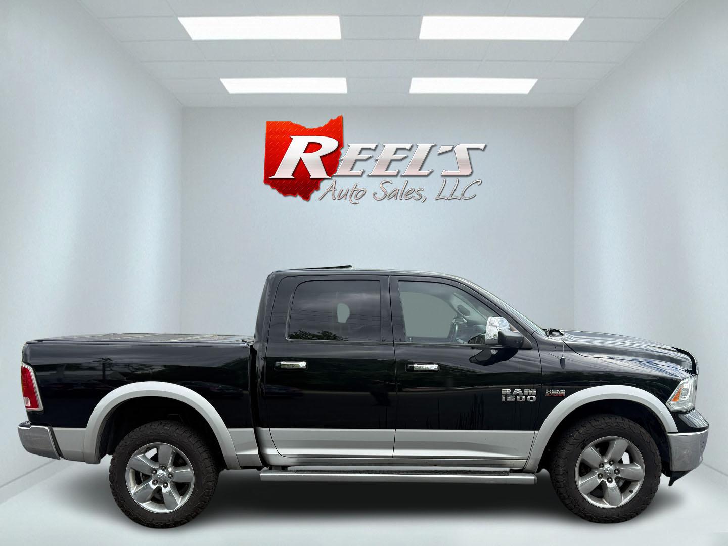 2014 Black /Black RAM 1500 Laramie Crew Cab SWB 4WD (1C6RR7NT3ES) with an 5.7L V8 OHV 16V engine, 8-Speed Automatic transmission, located at 11115 Chardon Rd. , Chardon, OH, 44024, (440) 214-9705, 41.580246, -81.241943 - FRESH TRADE ALERT ---- This 2014 Ram 1500 is a luxurious pickup truck with plenty of capability. Powered by a 5.7 HEMI V8, 8 speed automatic transmission and, 3.93 gearing this Ram is rated to tow 10,300 pounds. On the inside you'll find a beautiful leather wrapped interior with heated and cooled fr - Photo#20