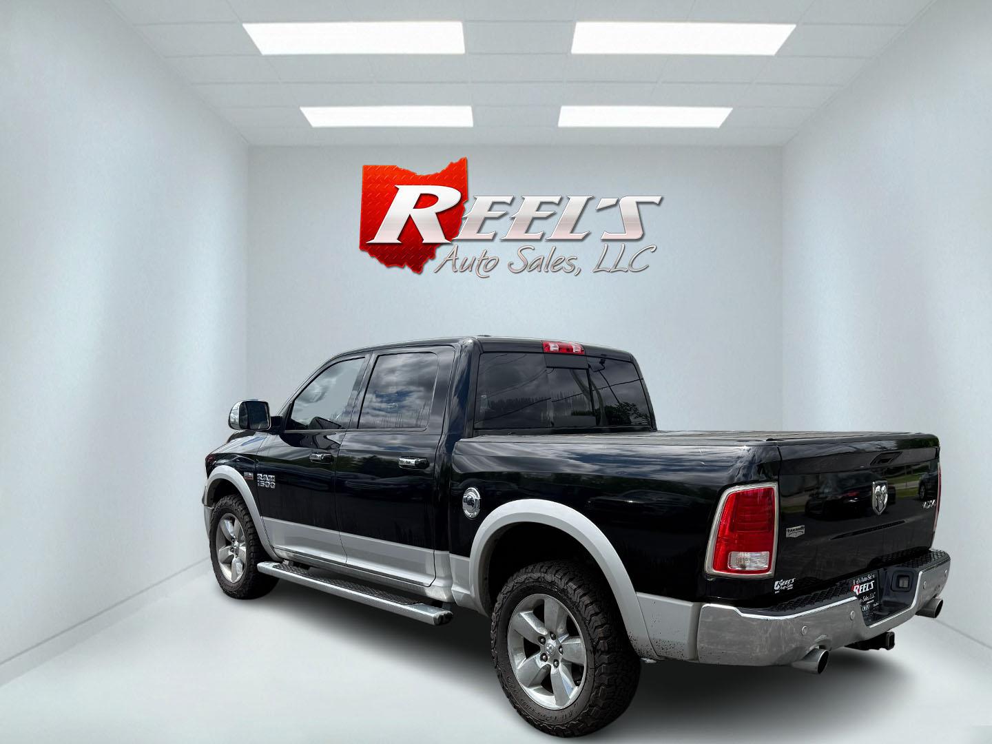 2014 Black /Black RAM 1500 Laramie Crew Cab SWB 4WD (1C6RR7NT3ES) with an 5.7L V8 OHV 16V engine, 8-Speed Automatic transmission, located at 11115 Chardon Rd. , Chardon, OH, 44024, (440) 214-9705, 41.580246, -81.241943 - FRESH TRADE ALERT ---- This 2014 Ram 1500 is a luxurious pickup truck with plenty of capability. Powered by a 5.7 HEMI V8, 8 speed automatic transmission and, 3.93 gearing this Ram is rated to tow 10,300 pounds. On the inside you'll find a beautiful leather wrapped interior with heated and cooled fr - Photo#48