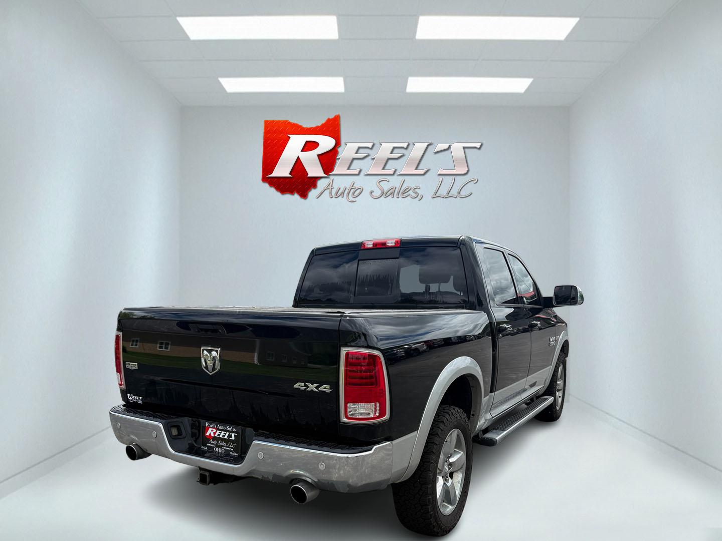 2014 Black /Black RAM 1500 Laramie Crew Cab SWB 4WD (1C6RR7NT3ES) with an 5.7L V8 OHV 16V engine, 8-Speed Automatic transmission, located at 11115 Chardon Rd. , Chardon, OH, 44024, (440) 214-9705, 41.580246, -81.241943 - FRESH TRADE ALERT ---- This 2014 Ram 1500 is a luxurious pickup truck with plenty of capability. Powered by a 5.7 HEMI V8, 8 speed automatic transmission and, 3.93 gearing this Ram is rated to tow 10,300 pounds. On the inside you'll find a beautiful leather wrapped interior with heated and cooled fr - Photo#21