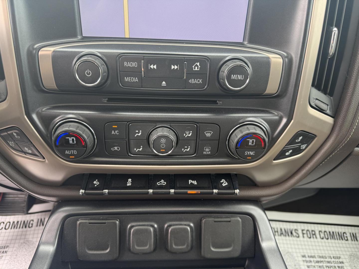 2015 White /Brown GMC Sierra 1500 Denali Crew Cab Short Box 4WD (3GTU2WEJ7FG) with an 6.2L V8 OHV 16V engine, 8-Speed Automatic transmission, located at 11115 Chardon Rd. , Chardon, OH, 44024, (440) 214-9705, 41.580246, -81.241943 - This 2015 GMC Sierra 1500 Denali is GM's greatest they have to offer. Powered by a 6.2 V8 Engine and an 8 speed automatic transmission this truck is rated to tow 9,200 pounds while giving you all the luxury of a Cadillac. On the inside you will find an incredible leather interior, heated and cooled - Photo#27