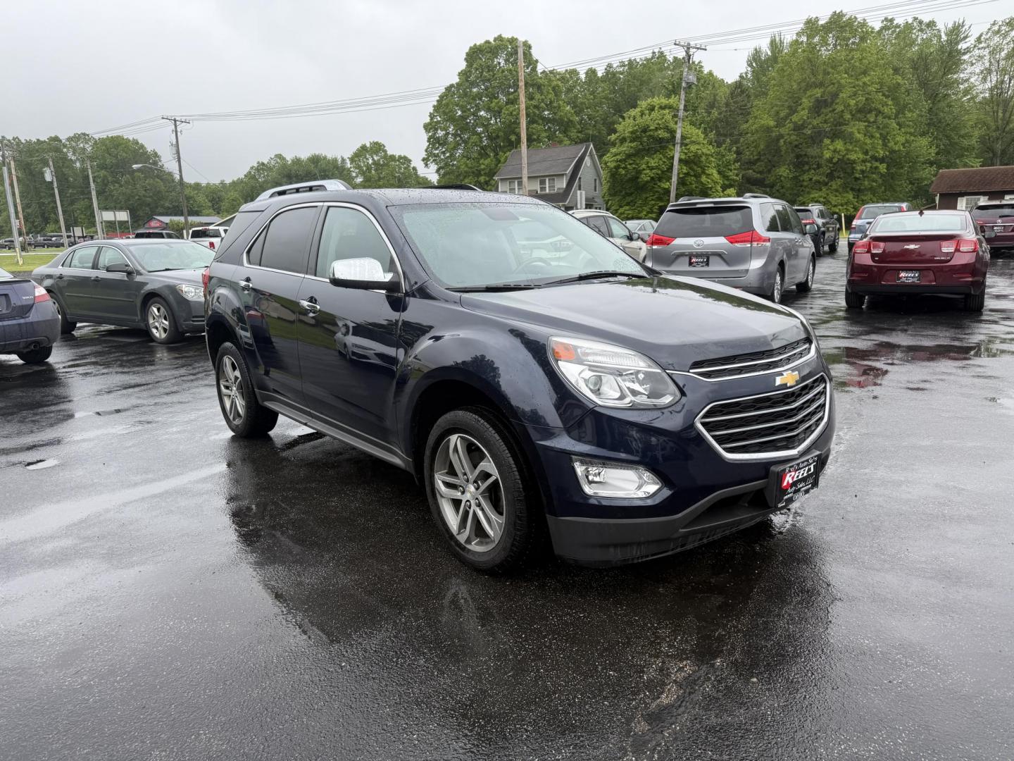 2016 Blue /Black Chevrolet Equinox LTZ 2WD (2GNALDEK1G6) with an 2.4L L4 DOHC 16V engine, 6-Speed Automatic transmission, located at 547 E. Main St., Orwell, OH, 44076, (440) 437-5893, 41.535435, -80.847855 - Photo#2