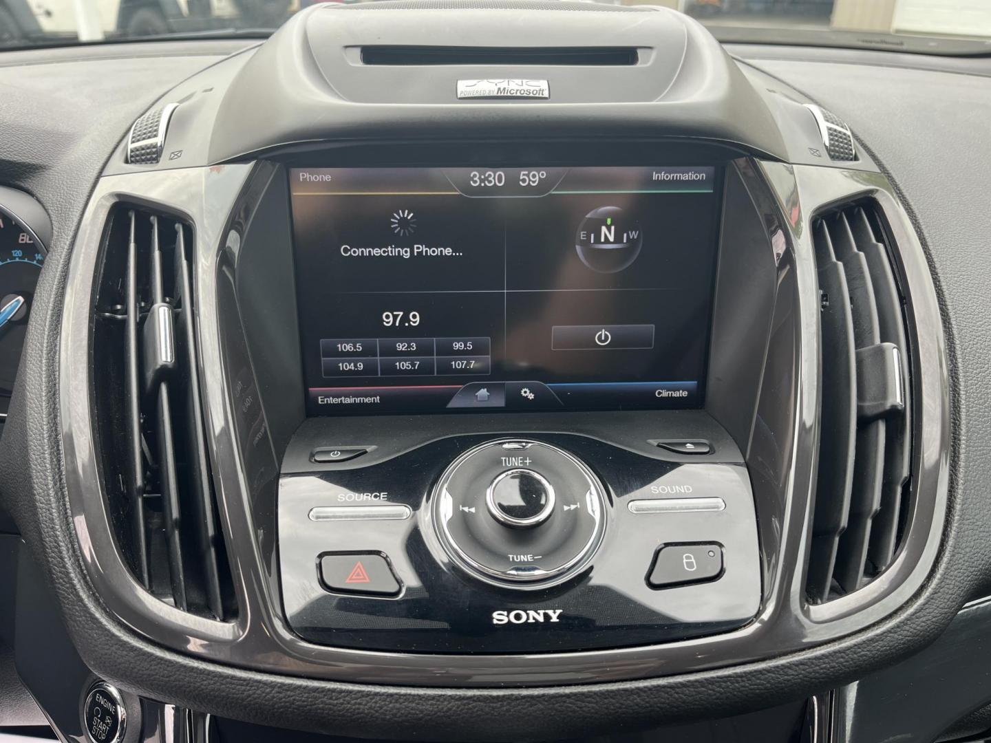 2013 Blue /Black Ford Escape Titanium 4WD (1FMCU9J99DU) with an 2.0L I4 DOHC 16V Turbo engine, 6-Speed Automatic transmission, located at 547 E. Main St., Orwell, OH, 44076, (440) 437-5893, 41.535435, -80.847855 - This 2013 Ford Escape is as loaded as an Escape can be. Powered by a 2.0 I4 Turbocharged EcoBoost engine and a 6 speed automatic transmission this Escape is quick yet fuel efficient. On the Inside you get a leather interior, power drivers seat W/ drivers memory functions, heated front seats and, a d - Photo#18