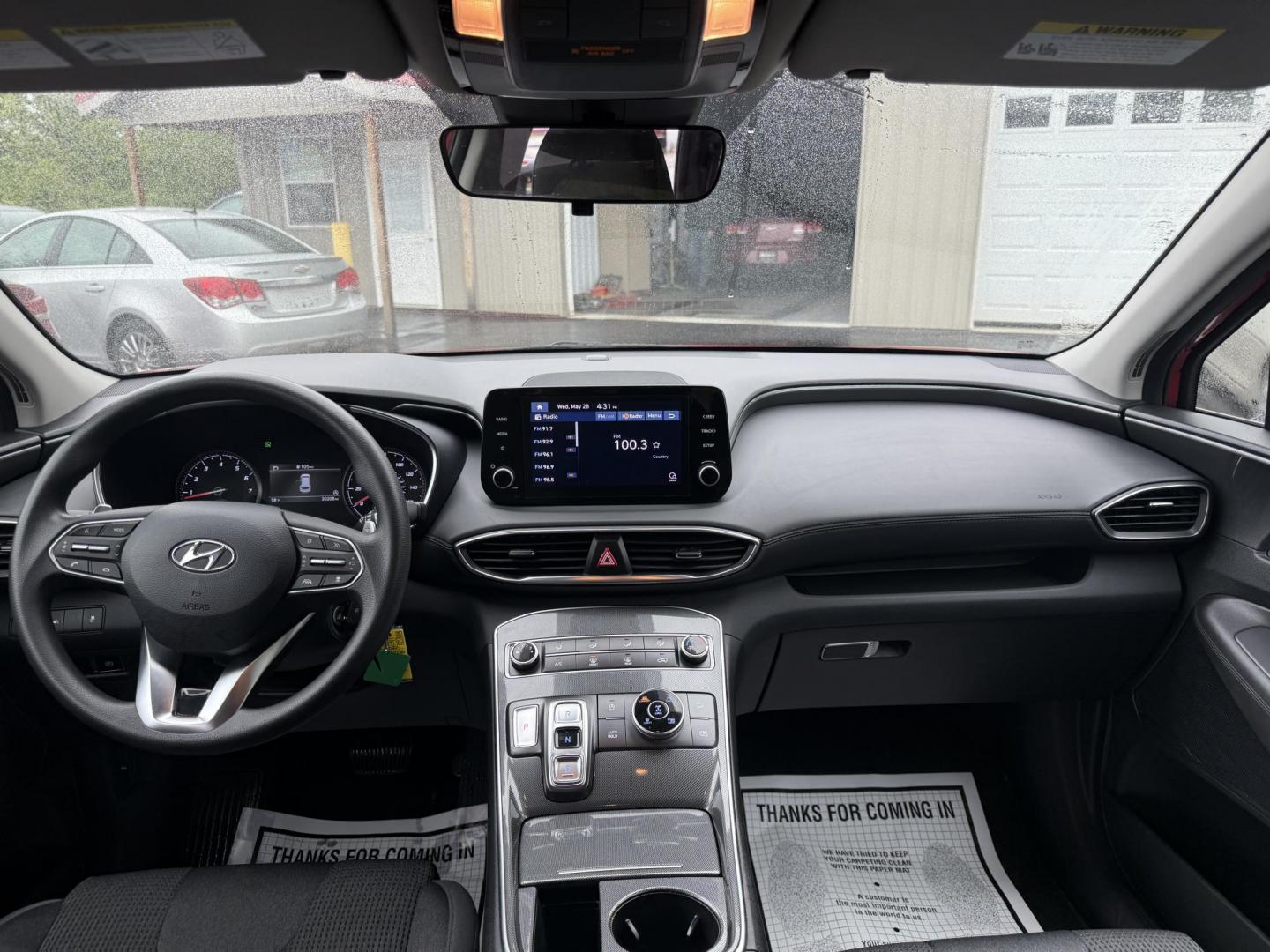 2022 Red /Black Hyundai Santa Fe SE AWD (5NMS1DAJ4NH) with an 2.5L I4 DOHC 16V engine, 8-Speed Automatic transmission, located at 547 E. Main St., Orwell, OH, 44076, (440) 437-5893, 41.535435, -80.847855 - Photo#25