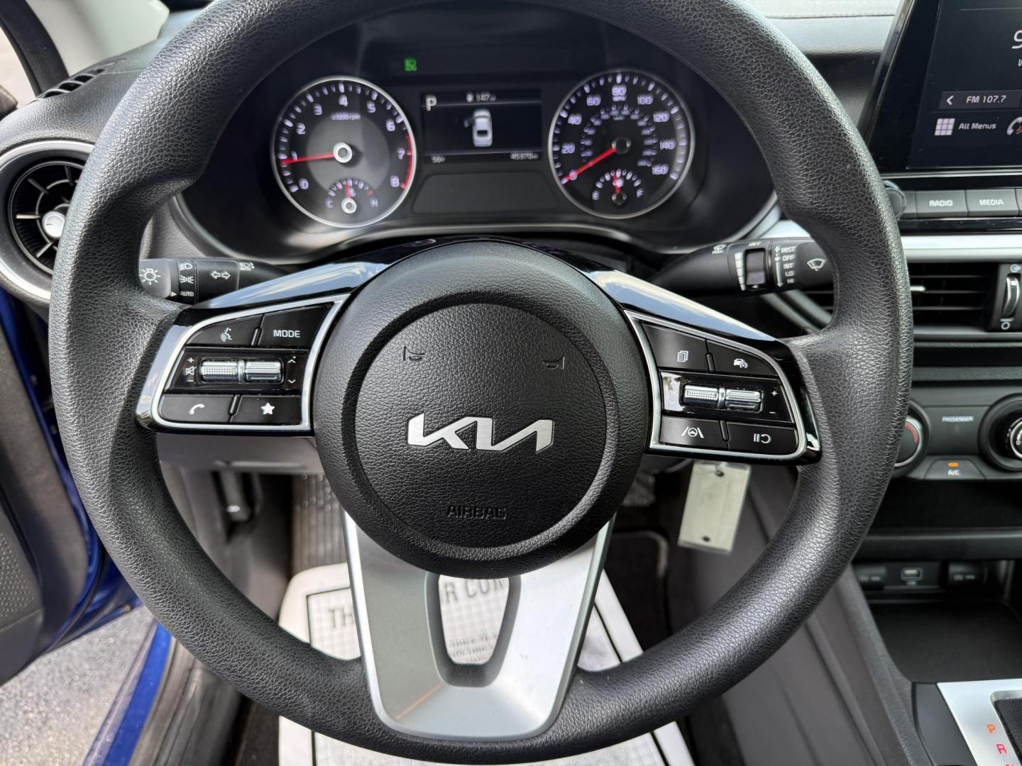2023 Blue /Black Kia Forte LXS (3KPF24ADXPE) with an 2.0L I4 DOHC 16V engine, Automatic transmission, located at 11115 Chardon Rd. , Chardon, OH, 44024, (440) 214-9705, 41.580246, -81.241943 - This 2023 Kia Forte LXS is a fuel efficient and technologically advanced compact sedan. Powered by a 2.0 I4 GDI engine this Kia is capable of achieving up to 39 MPG highway. On the safety side you get forward collision warning W/ automatic emergency braking, lane keep assist, driver attention alert - Photo#15