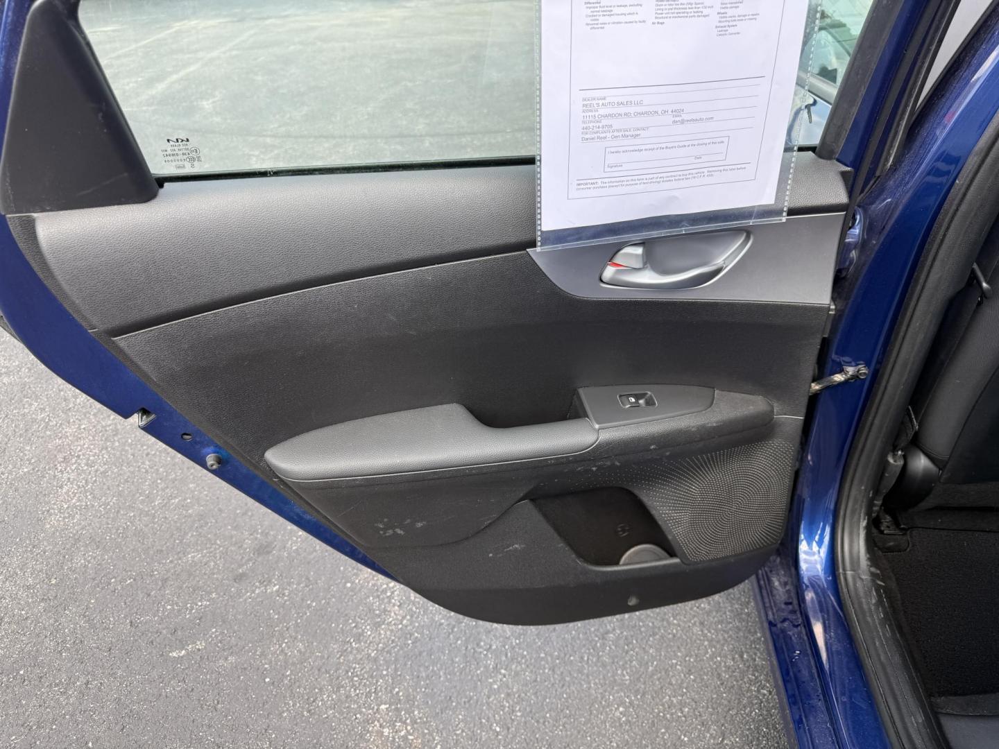 2023 Blue /Black Kia Forte LXS (3KPF24ADXPE) with an 2.0L I4 DOHC 16V engine, Automatic transmission, located at 11115 Chardon Rd. , Chardon, OH, 44024, (440) 214-9705, 41.580246, -81.241943 - This 2023 Kia Forte LXS is a fuel efficient and technologically advanced compact sedan. Powered by a 2.0 I4 GDI engine this Kia is capable of achieving up to 39 MPG highway. On the safety side you get forward collision warning W/ automatic emergency braking, lane keep assist, driver attention alert - Photo#22