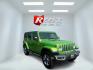 2019 Green /Black Jeep Wrangler Unlimited Sahara (1C4HJXEG1KW) with an 3.6L V6 DOHC 24V engine, 8-Speed Automatic transmission, located at 11115 Chardon Rd. , Chardon, OH, 44024, (440) 214-9705, 41.580246, -81.241943 - Photo#2