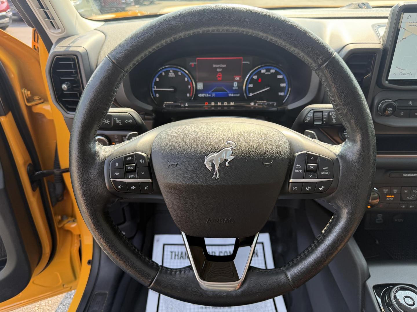 2022 Yellow /Brown Ford Bronco Sport Badlands (3FMCR9D96NR) with an 2.0L I4 DOHC 16V Turbo engine, 8A transmission, located at 11115 Chardon Rd. , Chardon, OH, 44024, (440) 214-9705, 41.580246, -81.241943 - Photo#19