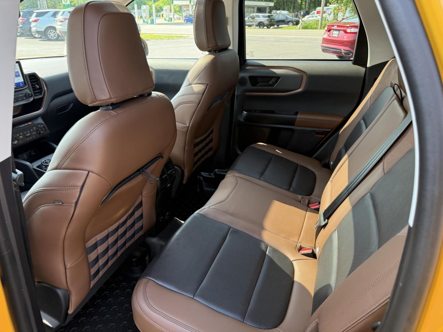 2022 Yellow /Brown Ford Bronco Sport Badlands (3FMCR9D96NR) with an 2.0L I4 DOHC 16V Turbo engine, 8A transmission, located at 11115 Chardon Rd. , Chardon, OH, 44024, (440) 214-9705, 41.580246, -81.241943 - Photo#31