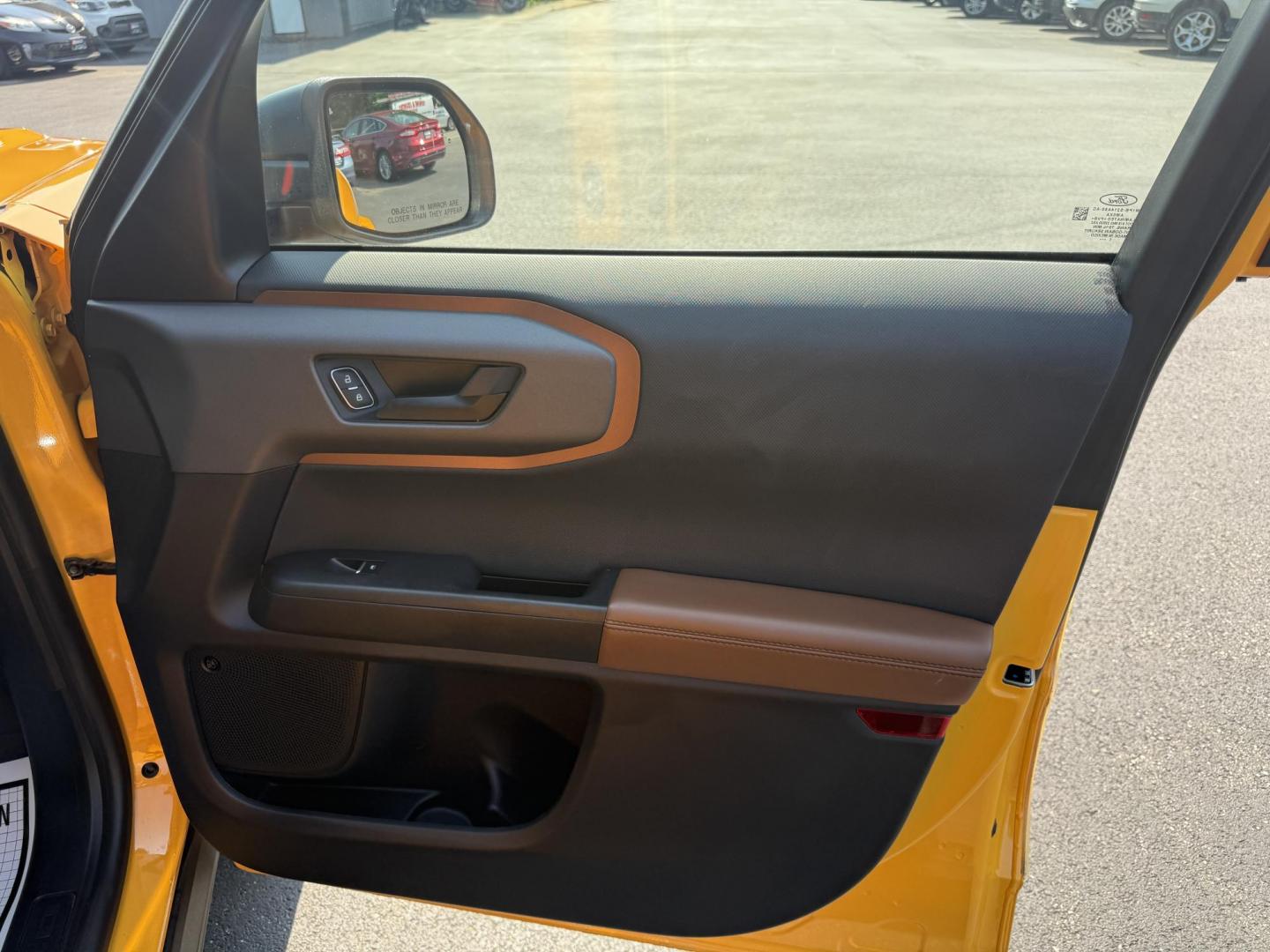 2022 Yellow /Brown Ford Bronco Sport Badlands (3FMCR9D96NR) with an 2.0L I4 DOHC 16V Turbo engine, 8A transmission, located at 11115 Chardon Rd. , Chardon, OH, 44024, (440) 214-9705, 41.580246, -81.241943 - Photo#46