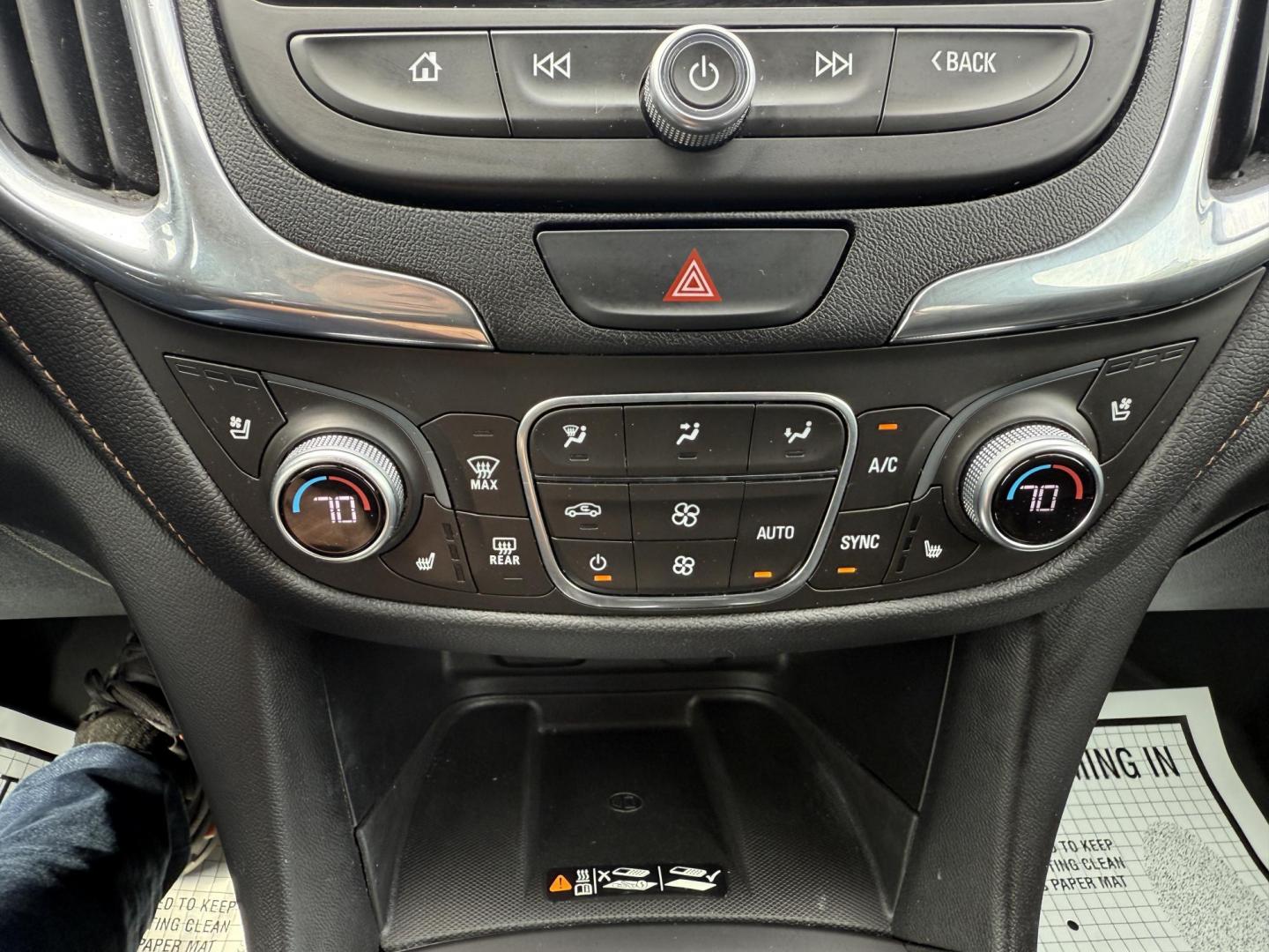 2018 Red /Black Chevrolet Equinox Premier AWD (2GNAXVEV0J6) with an 1.5L I4 DIR DOHC 16V TURBO engine, 6A transmission, located at 547 E. Main St., Orwell, OH, 44076, (440) 437-5893, 41.535435, -80.847855 - This 2018 Chevrolet Equinox Premier AWD offers a versatile and well-equipped compact SUV experience with a 1.5L turbocharged engine paired with a smooth 6-speed automatic transmission, delivering up to 30 MPG on the highway. Its luxurious interior features leather seats with heated and cooled front - Photo#20