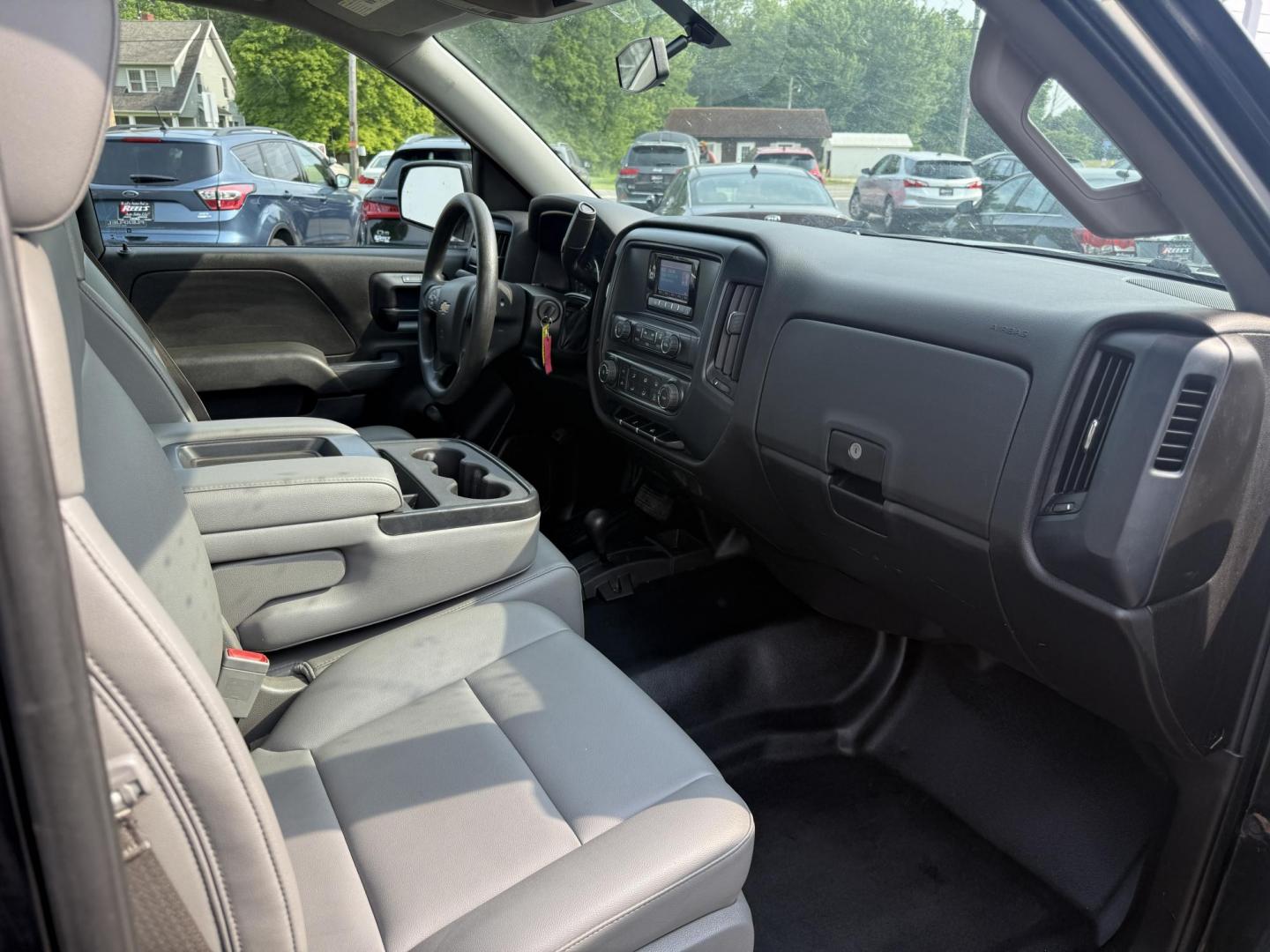 2014 Black /Gray Chevrolet Silverado 1500 Work Truck 1WT Regular Cab 4WD (1GCNKPEH6EZ) with an 4.3L V6 engine, 6-Speed Automatic transmission, located at 547 E. Main St., Orwell, OH, 44076, (440) 437-5893, 41.535435, -80.847855 - This One Owner 2014 Chevrolet Silverado 1500 W/T Regular Cab is a durable workhorse equipped with a 4.3L Vortec V6 engine and a 6-speed automatic transmission, offering a robust 7,600-pound towing capacity. Its features include G80 locking rear differential for improved traction, 3.42 gearing for a - Photo#22
