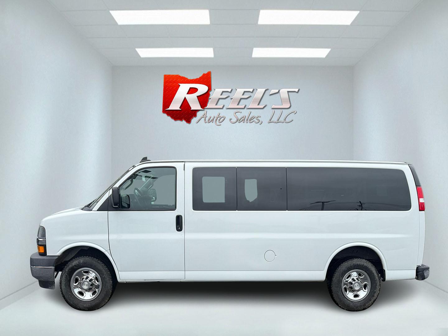 2020 White /Gray Chevrolet Express LT 3500 Extended (1GAZGPFG9L1) with an 6.0L V8 OHV 16V FFV engine, 6A transmission, located at 547 E. Main St., Orwell, OH, 44076, (440) 437-5893, 41.535435, -80.847855 - Photo#37