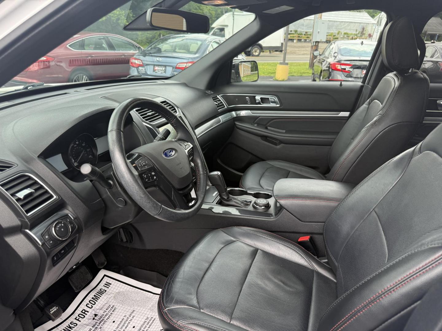 2018 White /Black Ford Explorer Sport 4WD (1FM5K8GT8JG) with an 3.5L V6 DOHC 24V Twin Turbo engine, 6A transmission, located at 11115 Chardon Rd. , Chardon, OH, 44024, (440) 214-9705, 41.580246, -81.241943 - This One Owner 2018 Ford Explorer Sport 4WD with the 3.5L Twin Turbo EcoBoost V6 engine combines powerful performance and luxury, accelerating from 0-60 mph in just 6.0 seconds and offering a robust 5,000-pound towing capacity. It features a premium leather interior with heated and cooled front seat - Photo#9
