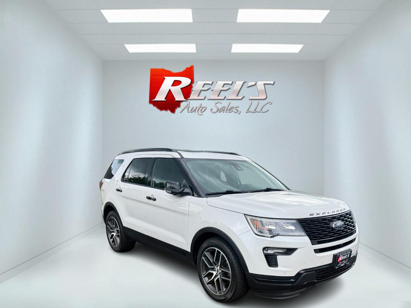 2018 White /Black Ford Explorer Sport 4WD (1FM5K8GT8JG) with an 3.5L V6 DOHC 24V Twin Turbo engine, 6A transmission, located at 11115 Chardon Rd. , Chardon, OH, 44024, (440) 214-9705, 41.580246, -81.241943 - This One Owner 2018 Ford Explorer Sport 4WD with the 3.5L Twin Turbo EcoBoost V6 engine combines powerful performance and luxury, accelerating from 0-60 mph in just 6.0 seconds and offering a robust 5,000-pound towing capacity. It features a premium leather interior with heated and cooled front seat - Photo#2