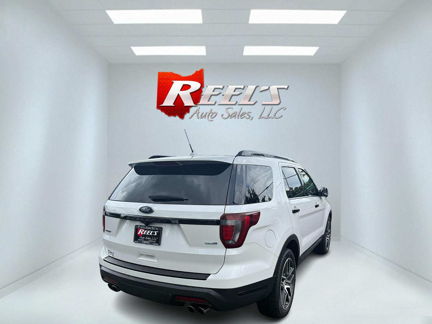 2018 White /Black Ford Explorer Sport 4WD (1FM5K8GT8JG) with an 3.5L V6 DOHC 24V Twin Turbo engine, 6A transmission, located at 11115 Chardon Rd. , Chardon, OH, 44024, (440) 214-9705, 41.580246, -81.241943 - This One Owner 2018 Ford Explorer Sport 4WD with the 3.5L Twin Turbo EcoBoost V6 engine combines powerful performance and luxury, accelerating from 0-60 mph in just 6.0 seconds and offering a robust 5,000-pound towing capacity. It features a premium leather interior with heated and cooled front seat - Photo#15
