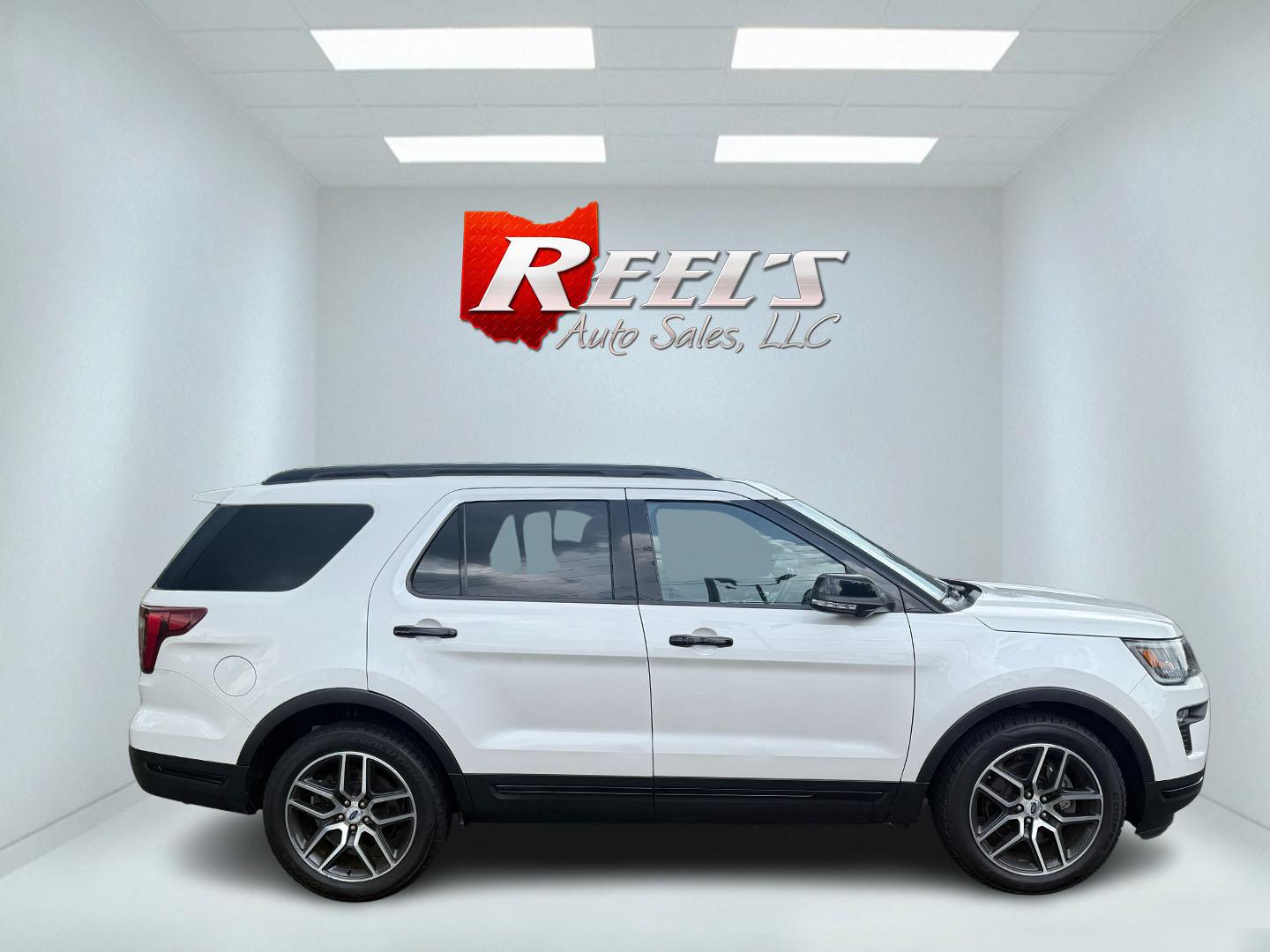 2018 White /Black Ford Explorer Sport 4WD (1FM5K8GT8JG) with an 3.5L V6 DOHC 24V Twin Turbo engine, 6A transmission, located at 11115 Chardon Rd. , Chardon, OH, 44024, (440) 214-9705, 41.580246, -81.241943 - This One Owner 2018 Ford Explorer Sport 4WD with the 3.5L Twin Turbo EcoBoost V6 engine combines powerful performance and luxury, accelerating from 0-60 mph in just 6.0 seconds and offering a robust 5,000-pound towing capacity. It features a premium leather interior with heated and cooled front seat - Photo#51
