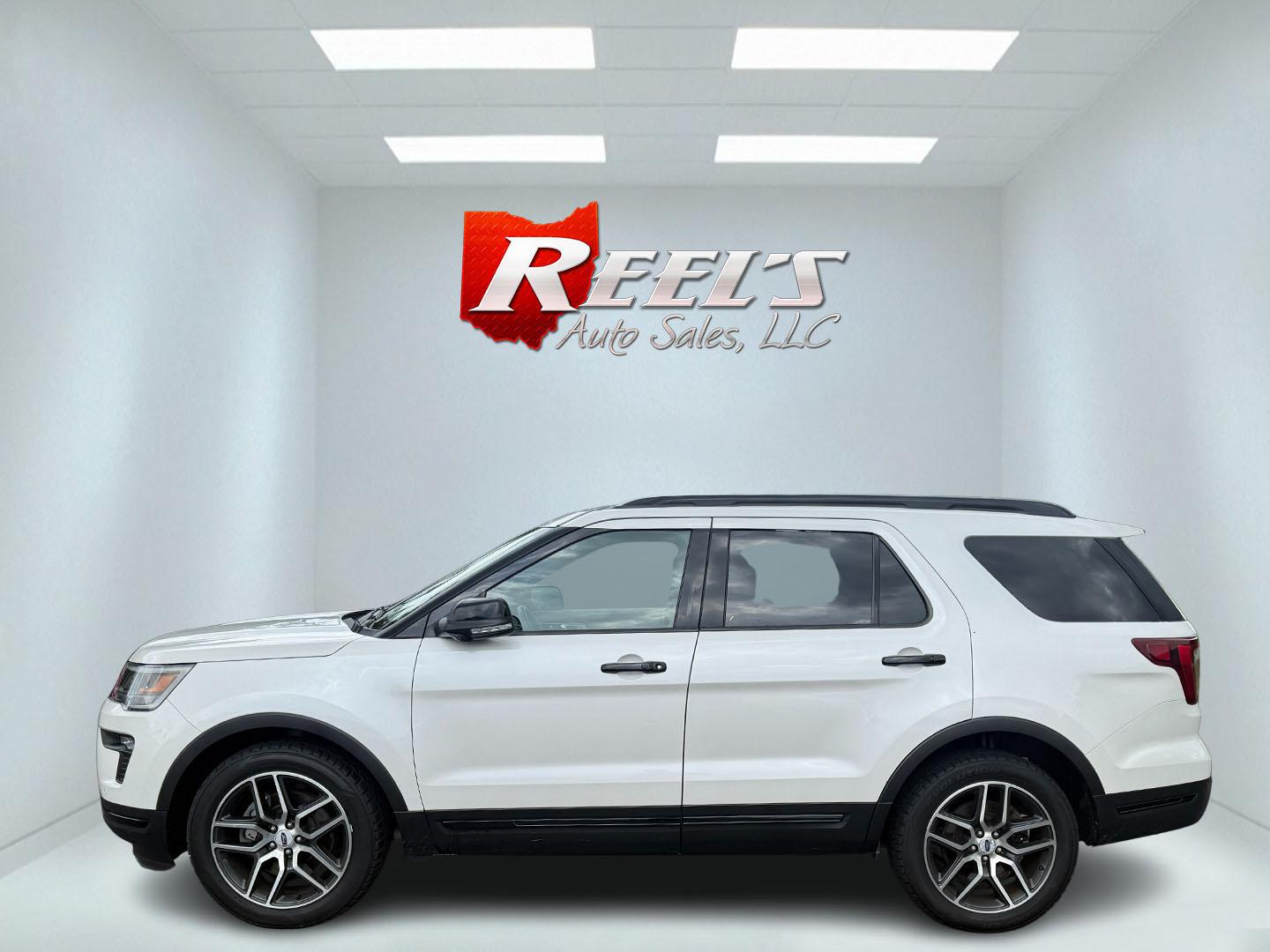 2018 White /Black Ford Explorer Sport 4WD (1FM5K8GT8JG) with an 3.5L V6 DOHC 24V Twin Turbo engine, 6A transmission, located at 11115 Chardon Rd. , Chardon, OH, 44024, (440) 214-9705, 41.580246, -81.241943 - This One Owner 2018 Ford Explorer Sport 4WD with the 3.5L Twin Turbo EcoBoost V6 engine combines powerful performance and luxury, accelerating from 0-60 mph in just 6.0 seconds and offering a robust 5,000-pound towing capacity. It features a premium leather interior with heated and cooled front seat - Photo#54