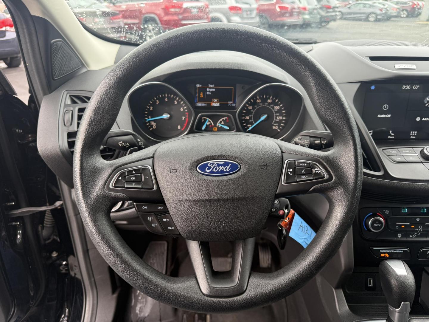 2017 Black /Gray Ford Escape SE 4WD (1FMCU9GDXHU) with an 1.5L I4 DOHC 16V Turbo engine, 6A transmission, located at 547 E. Main St., Orwell, OH, 44076, (440) 437-5893, 41.535435, -80.847855 - This 2017 Ford Escape SE 4WD with the 1.5L Turbocharged EcoBoost I4 engine combines efficiency and convenience, delivering approximately 28 MPG on the highway. It features a 6-speed automatic transmission, a power driver’s seat, and advanced safety with blind spot monitoring. The SUV is equipped w - Photo#14