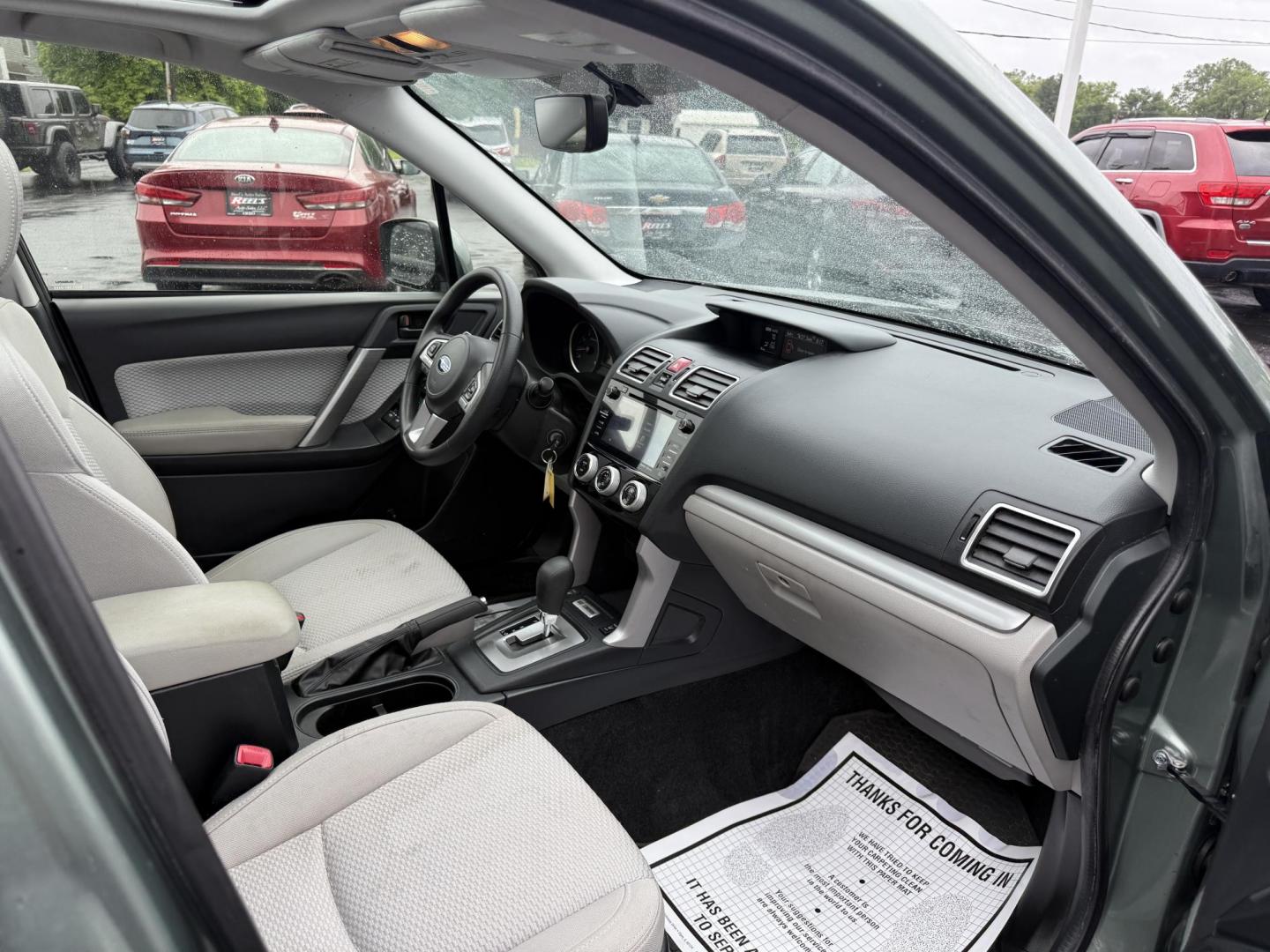 2017 Green /Gray Subaru Forester 2.5i Premium PZEV CVT (JF2SJAEC0HH) with an 2.5L H4 DOHC 16V engine, Automatic transmission, located at 547 E. Main St., Orwell, OH, 44076, (440) 437-5893, 41.535435, -80.847855 - This One Owner 2017 Subaru Forester Premium with the 2.5L H4 engine and Symmetrical AWD offers a reliable and efficient SUV, achieving around 32 MPG on the highway. It features a 7.0-inch touchscreen with HD Radio and backup camera, heated front seats, power driver’s seat, and a power panoramic mo - Photo#36