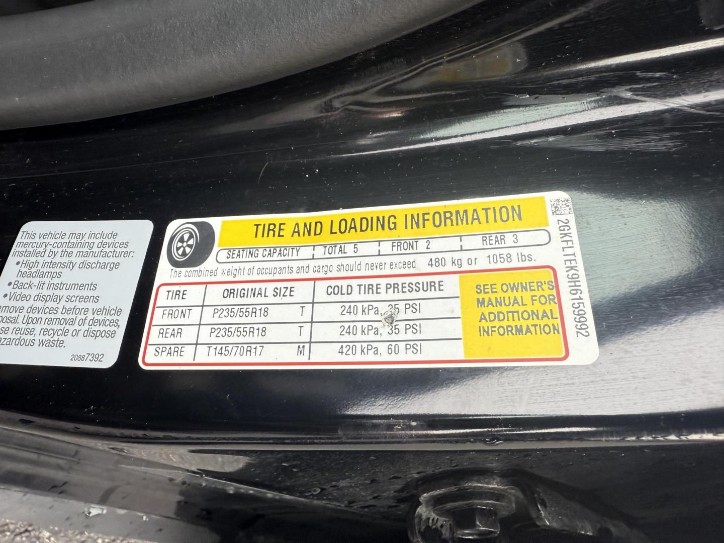 2017 Black /Black GMC Terrain SLE2 AWD (2GKFLTEK9H6) with an 2.4L I4 DOHC 16V engine, 6A transmission, located at 11115 Chardon Rd. , Chardon, OH, 44024, (440) 214-9705, 41.580246, -81.241943 - This 2017 GMC Terrain SLE-2 AWD with the 2.4L I4 EcoTec engine offers a balanced mix of efficiency and comfort, achieving approximately 28 MPG on the highway. It features a 6-speed automatic transmission, ECO mode for fuel savings, a 7.0-inch touchscreen with backup camera, remote start, single-zone - Photo#13