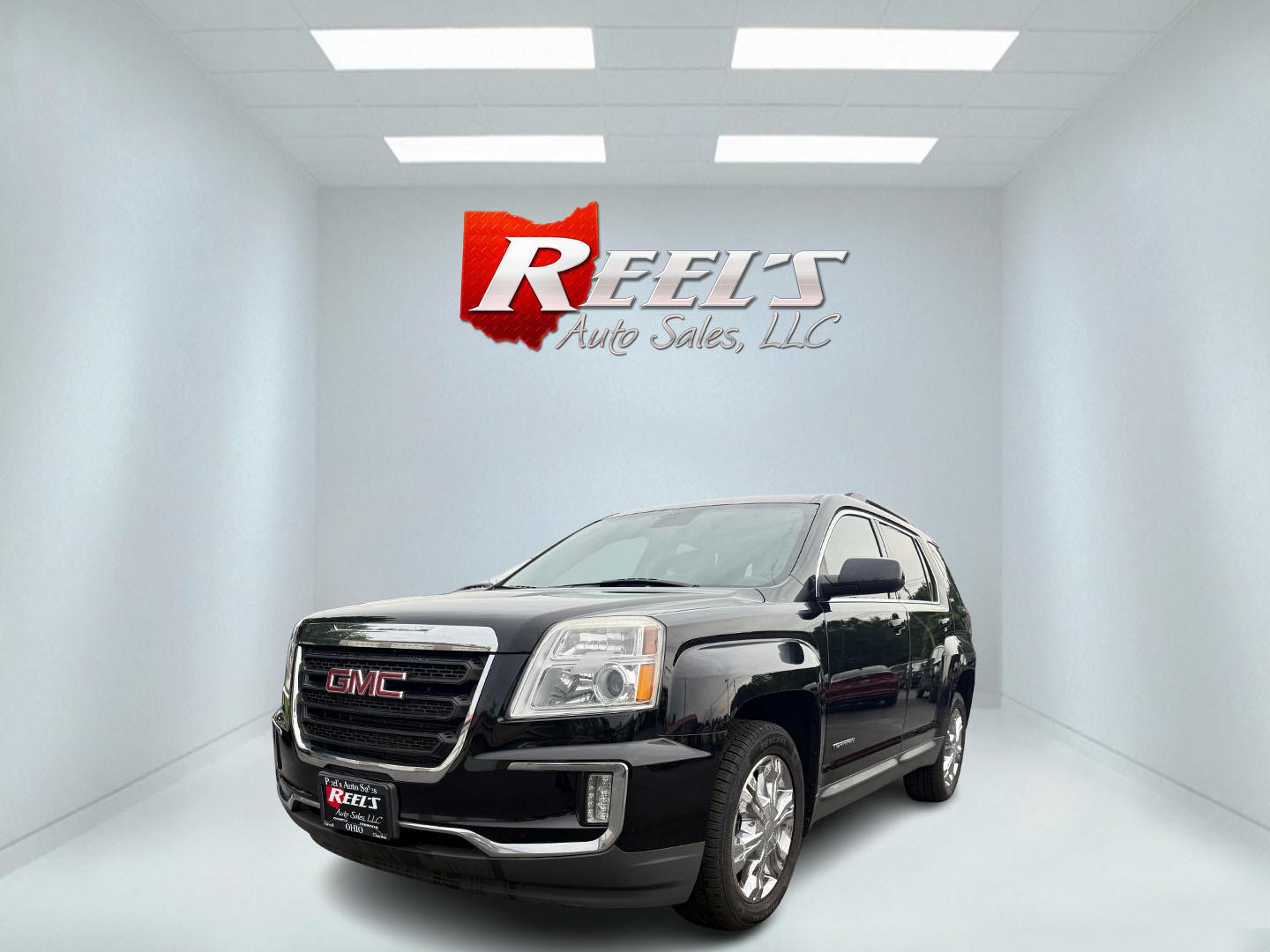 2017 Black /Black GMC Terrain SLE2 AWD (2GKFLTEK9H6) with an 2.4L I4 DOHC 16V engine, 6A transmission, located at 11115 Chardon Rd. , Chardon, OH, 44024, (440) 214-9705, 41.580246, -81.241943 - This 2017 GMC Terrain SLE-2 AWD with the 2.4L I4 EcoTec engine offers a balanced mix of efficiency and comfort, achieving approximately 28 MPG on the highway. It features a 6-speed automatic transmission, ECO mode for fuel savings, a 7.0-inch touchscreen with backup camera, remote start, single-zone - Photo#0