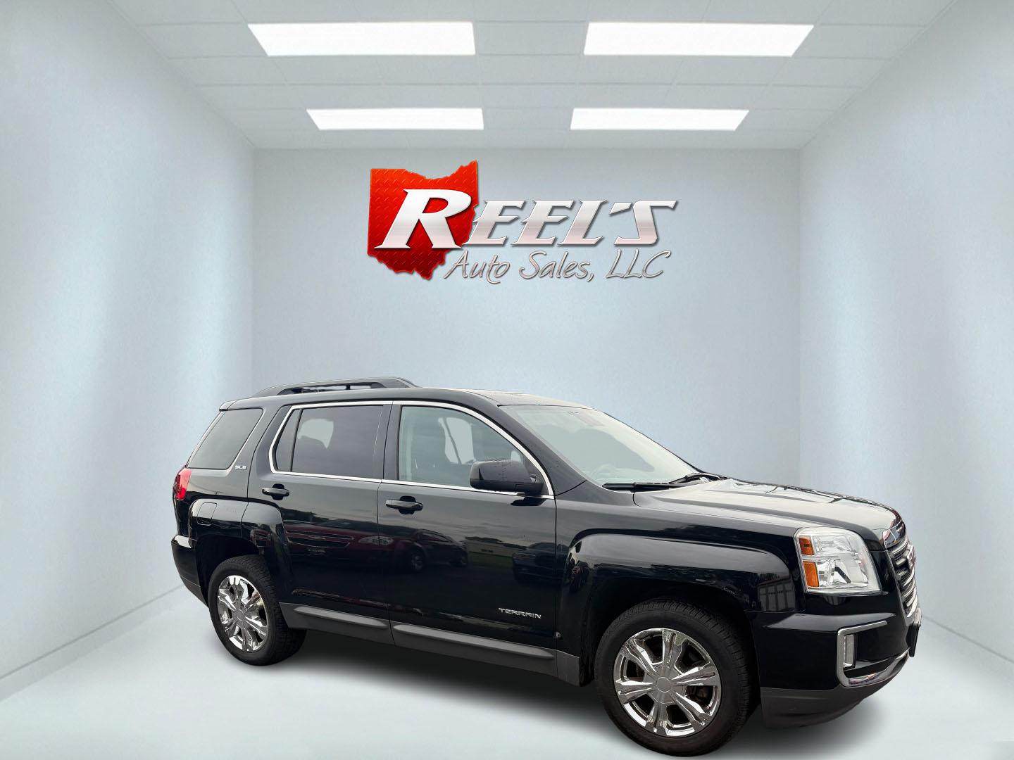2017 Black /Black GMC Terrain SLE2 AWD (2GKFLTEK9H6) with an 2.4L I4 DOHC 16V engine, 6A transmission, located at 11115 Chardon Rd. , Chardon, OH, 44024, (440) 214-9705, 41.580246, -81.241943 - This 2017 GMC Terrain SLE-2 AWD with the 2.4L I4 EcoTec engine offers a balanced mix of efficiency and comfort, achieving approximately 28 MPG on the highway. It features a 6-speed automatic transmission, ECO mode for fuel savings, a 7.0-inch touchscreen with backup camera, remote start, single-zone - Photo#33