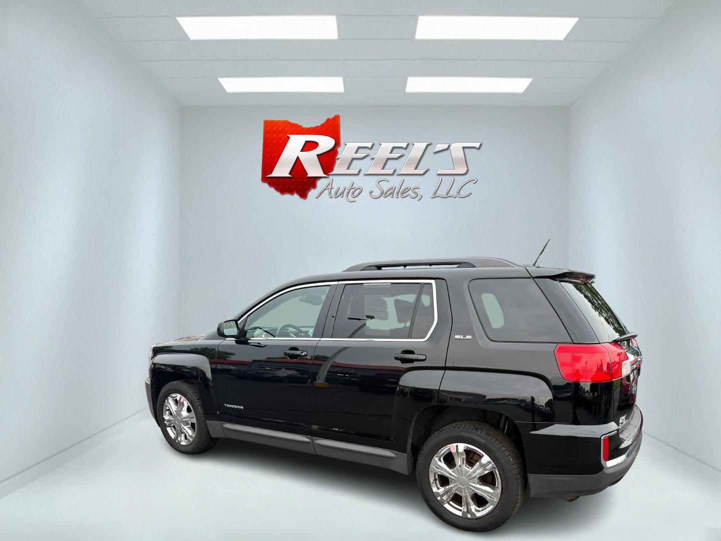 2017 Black /Black GMC Terrain SLE2 AWD (2GKFLTEK9H6) with an 2.4L I4 DOHC 16V engine, 6A transmission, located at 11115 Chardon Rd. , Chardon, OH, 44024, (440) 214-9705, 41.580246, -81.241943 - This 2017 GMC Terrain SLE-2 AWD with the 2.4L I4 EcoTec engine offers a balanced mix of efficiency and comfort, achieving approximately 28 MPG on the highway. It features a 6-speed automatic transmission, ECO mode for fuel savings, a 7.0-inch touchscreen with backup camera, remote start, single-zone - Photo#38