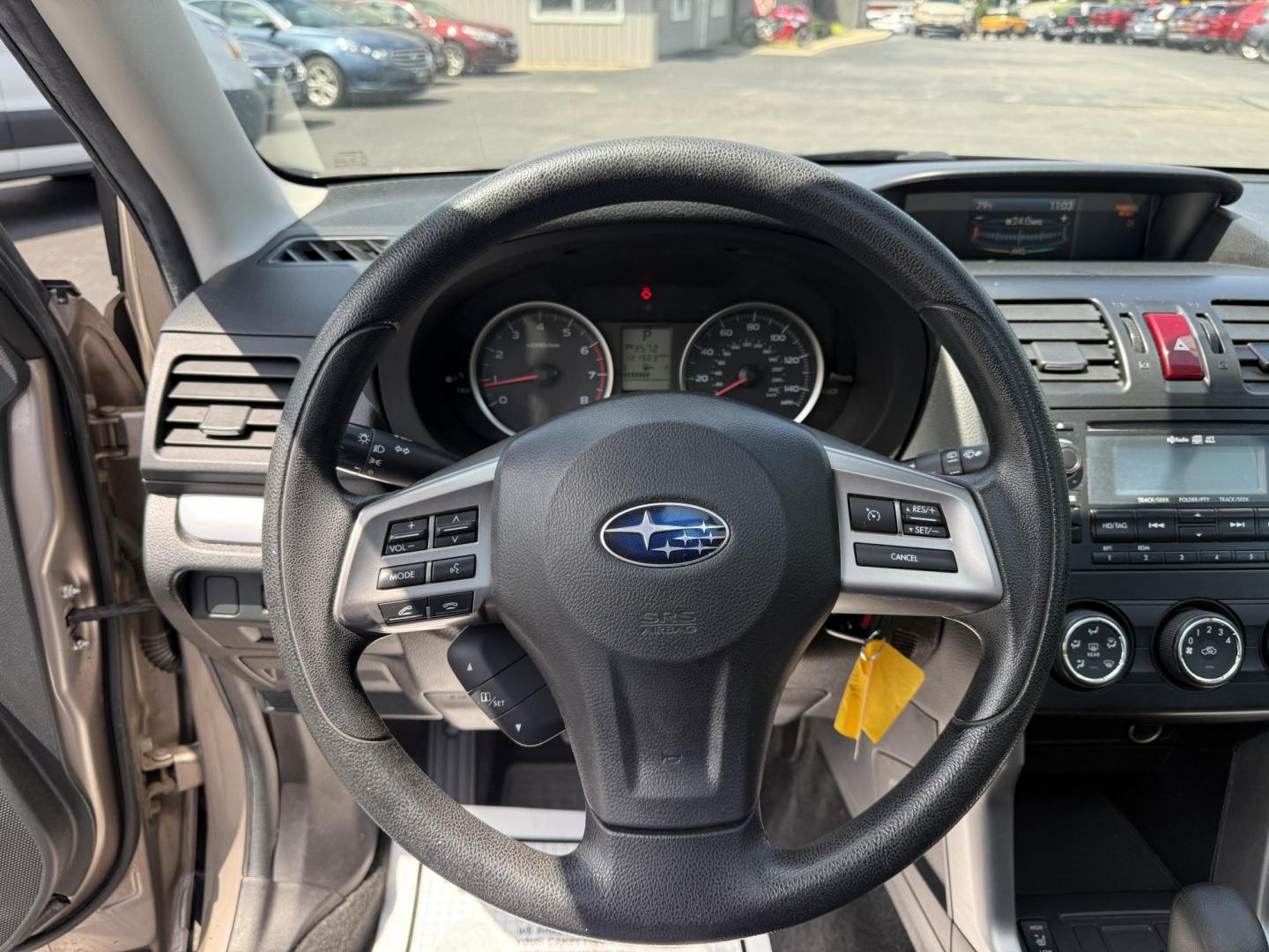 2015 Gold /Black Subaru Forester 2.5i Premium (JF2SJADC0FH) with an 2.5L H4 DOHC 16V engine, Automatic transmission, located at 11115 Chardon Rd. , Chardon, OH, 44024, (440) 214-9705, 41.580246, -81.241943 - This One Owner 2015 Subaru Forester 2.5 H4 is equipped with a 2.5-liter four-cylinder engine paired with Subaru's Symmetrical All-Wheel Drive system, offering reliable performance and stability, especially in diverse driving conditions. It boasts an impressive 31 MPG highway, making it economical fo - Photo#16