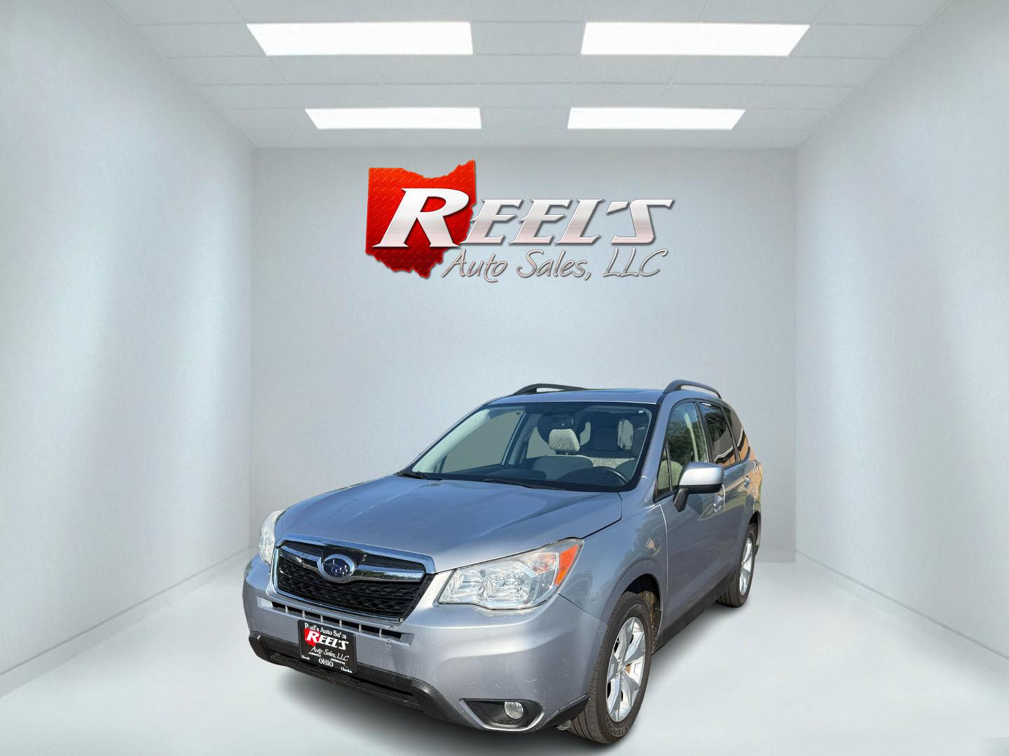 2014 Silver /Gray Subaru Forester 2.5i Premium (JF2SJAEC7EH) with an 2.5L H4 DOHC 16V engine, Automatic transmission, located at 547 E. Main St., Orwell, OH, 44076, (440) 437-5893, 41.535435, -80.847855 - Fresh Local Purchase ----- This 2014 Subaru Forester 2.5i Premium features a 2.5-liter four-cylinder H4 engine paired with Subaru's Symmetrical AWD system, delivering dependable performance and excellent stability across various terrains. It achieves an impressive 31 MPG highway, making it fuel-effi - Photo#0