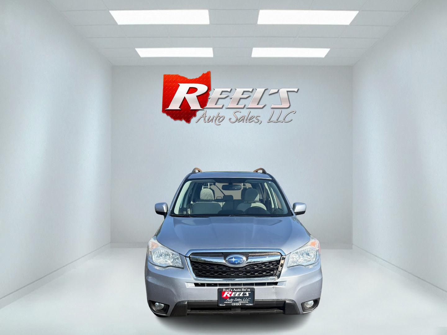 2014 Silver /Gray Subaru Forester 2.5i Premium (JF2SJAEC7EH) with an 2.5L H4 DOHC 16V engine, Automatic transmission, located at 547 E. Main St., Orwell, OH, 44076, (440) 437-5893, 41.535435, -80.847855 - Fresh Local Purchase ----- This 2014 Subaru Forester 2.5i Premium features a 2.5-liter four-cylinder H4 engine paired with Subaru's Symmetrical AWD system, delivering dependable performance and excellent stability across various terrains. It achieves an impressive 31 MPG highway, making it fuel-effi - Photo#1