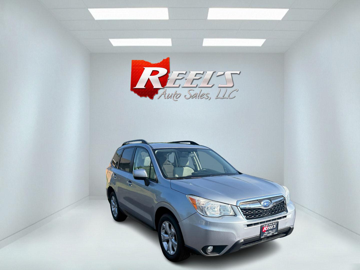 2014 Silver /Gray Subaru Forester 2.5i Premium (JF2SJAEC7EH) with an 2.5L H4 DOHC 16V engine, Automatic transmission, located at 547 E. Main St., Orwell, OH, 44076, (440) 437-5893, 41.535435, -80.847855 - Fresh Local Purchase ----- This 2014 Subaru Forester 2.5i Premium features a 2.5-liter four-cylinder H4 engine paired with Subaru's Symmetrical AWD system, delivering dependable performance and excellent stability across various terrains. It achieves an impressive 31 MPG highway, making it fuel-effi - Photo#2