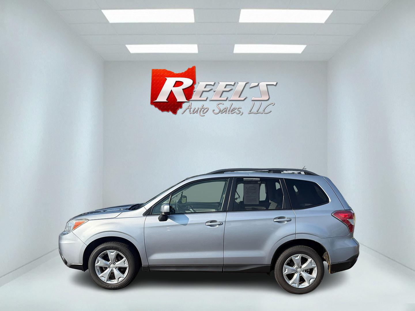 2014 Silver /Gray Subaru Forester 2.5i Premium (JF2SJAEC7EH) with an 2.5L H4 DOHC 16V engine, Automatic transmission, located at 547 E. Main St., Orwell, OH, 44076, (440) 437-5893, 41.535435, -80.847855 - Fresh Local Purchase ----- This 2014 Subaru Forester 2.5i Premium features a 2.5-liter four-cylinder H4 engine paired with Subaru's Symmetrical AWD system, delivering dependable performance and excellent stability across various terrains. It achieves an impressive 31 MPG highway, making it fuel-effi - Photo#41