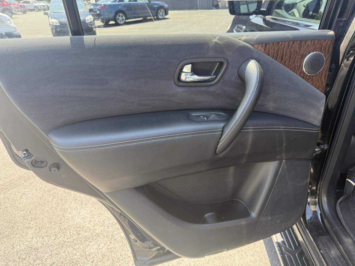 2017 Black /Black Nissan Armada SV AWD (JN8AY2NC4H9) with an 5.6L V8 DOHC 32V engine, 7A transmission, located at 547 E. Main St., Orwell, OH, 44076, (440) 437-5893, 41.535435, -80.847855 - The 2017 Nissan Armada SV 4WD is a full-size SUV powered by a robust 5.6-liter Endurance V8 engine producing 390 hp and 394 lb-ft of torque, paired with a 7-speed automatic transmission and offering an impressive 8,500-pound towing capacity. It boasts comfort and convenience features like 8-way powe - Photo#28