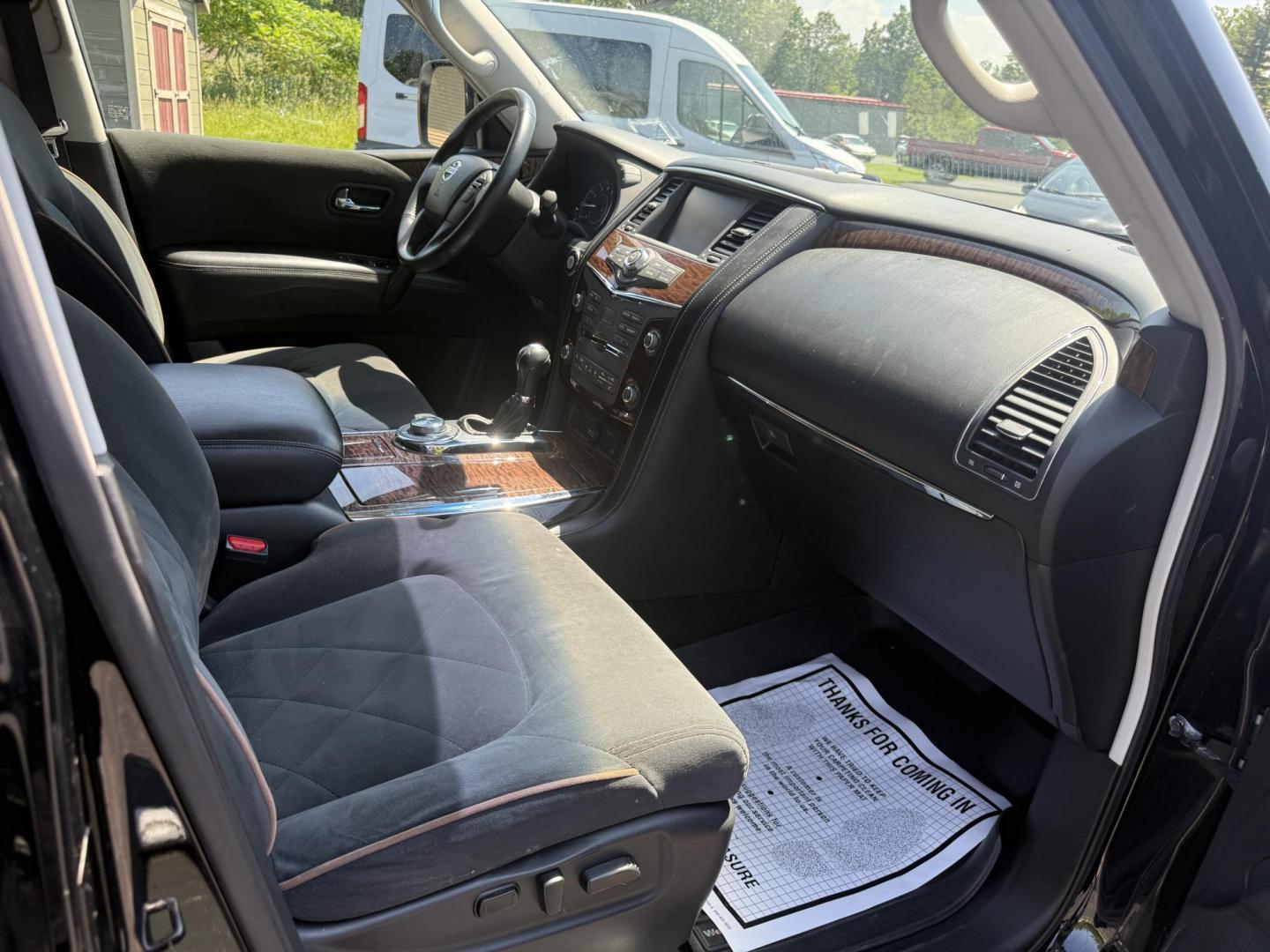 2017 Black /Black Nissan Armada SV AWD (JN8AY2NC4H9) with an 5.6L V8 DOHC 32V engine, 7A transmission, located at 547 E. Main St., Orwell, OH, 44076, (440) 437-5893, 41.535435, -80.847855 - The 2017 Nissan Armada SV 4WD is a full-size SUV powered by a robust 5.6-liter Endurance V8 engine producing 390 hp and 394 lb-ft of torque, paired with a 7-speed automatic transmission and offering an impressive 8,500-pound towing capacity. It boasts comfort and convenience features like 8-way powe - Photo#36