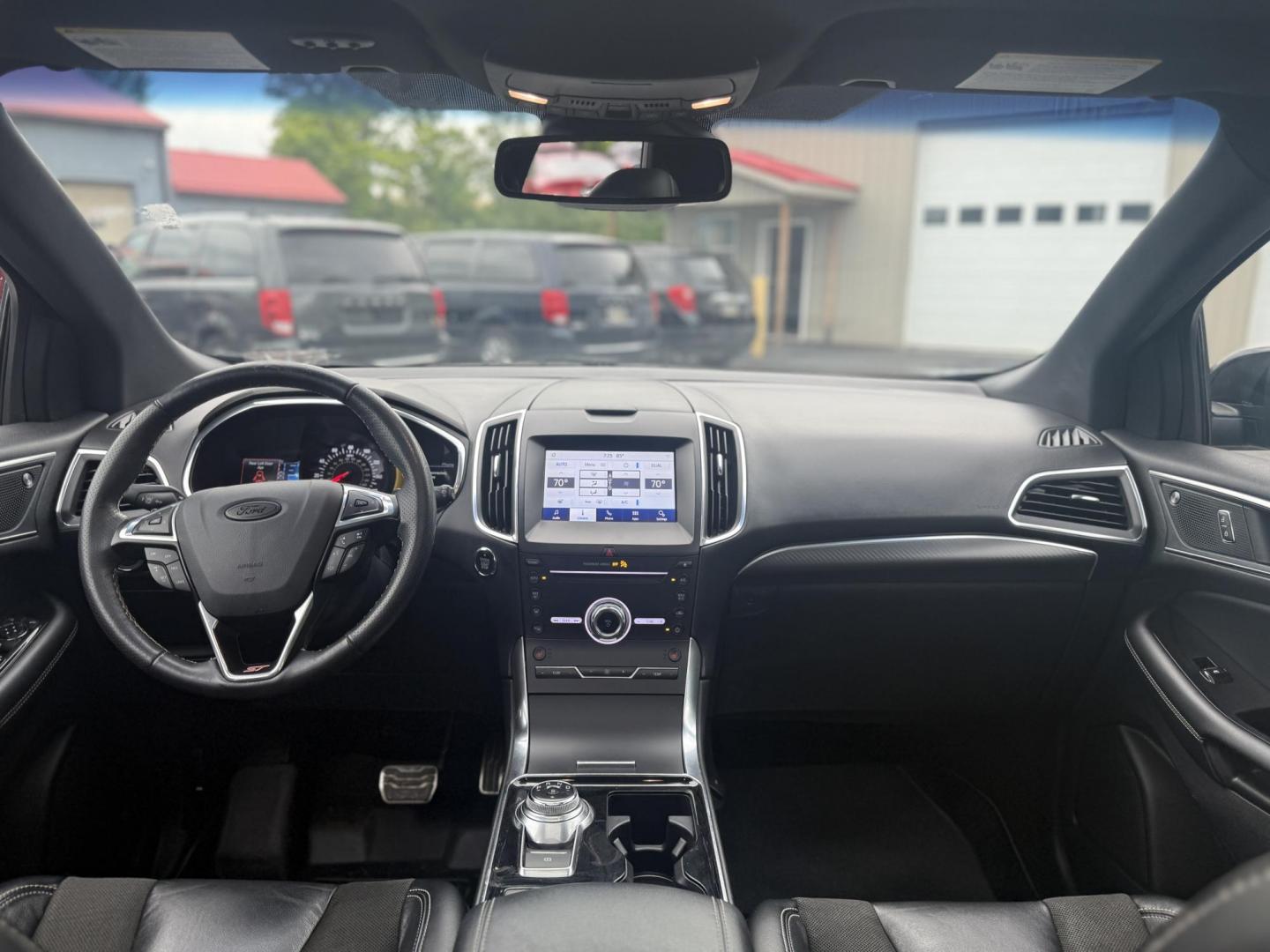 2019 Black /Black Ford Edge ST AWD (2FMPK4AP7KB) with an 2.7L V6 DOCH 24V Twin Turbo engine, 8-Speed Automatic transmission, located at 547 E. Main St., Orwell, OH, 44076, (440) 437-5893, 41.535435, -80.847855 - This 2019 Ford Edge ST AWD is a sporty midsize SUV featuring a 2.7L twin-turbo EcoBoost V6 engine paired with a 8-speed automatic transmission, delivering a robust 0-60 mph time of 5.7 seconds. Inside, it boasts leather and suede heated power front seats, a 12-speaker B&O sound system, an 8-inch tou - Photo#32